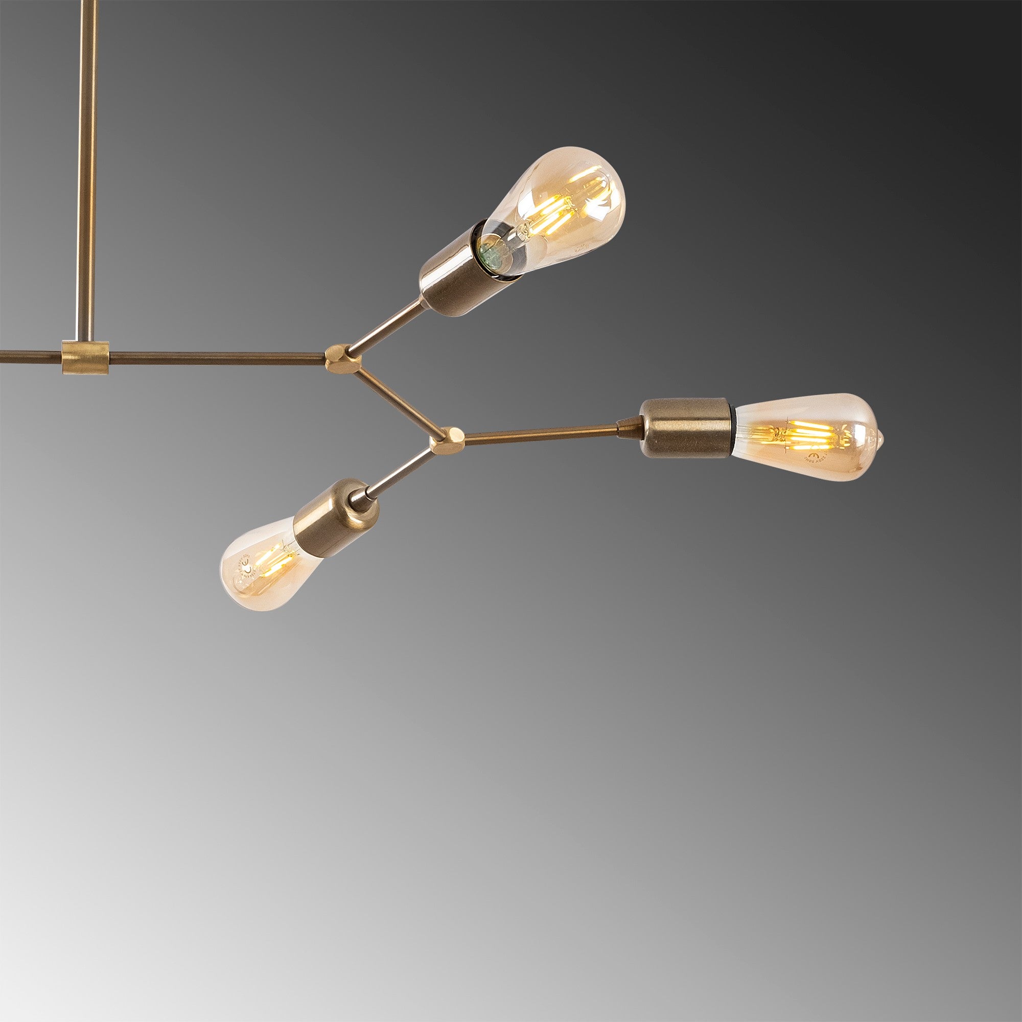 Candeeiro de Teto Vintage Elegante, Corpo de Ferro, 95 x 48 cm, Altura 48 cm | 6 x E27 Máx. 40 W, Acabamento em Cobre | Design Glamour Moderno para Interiores Elegantes