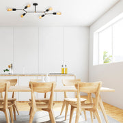 Candeeiro de Teto moderno – 95 x 48 cm – Preto – Metal