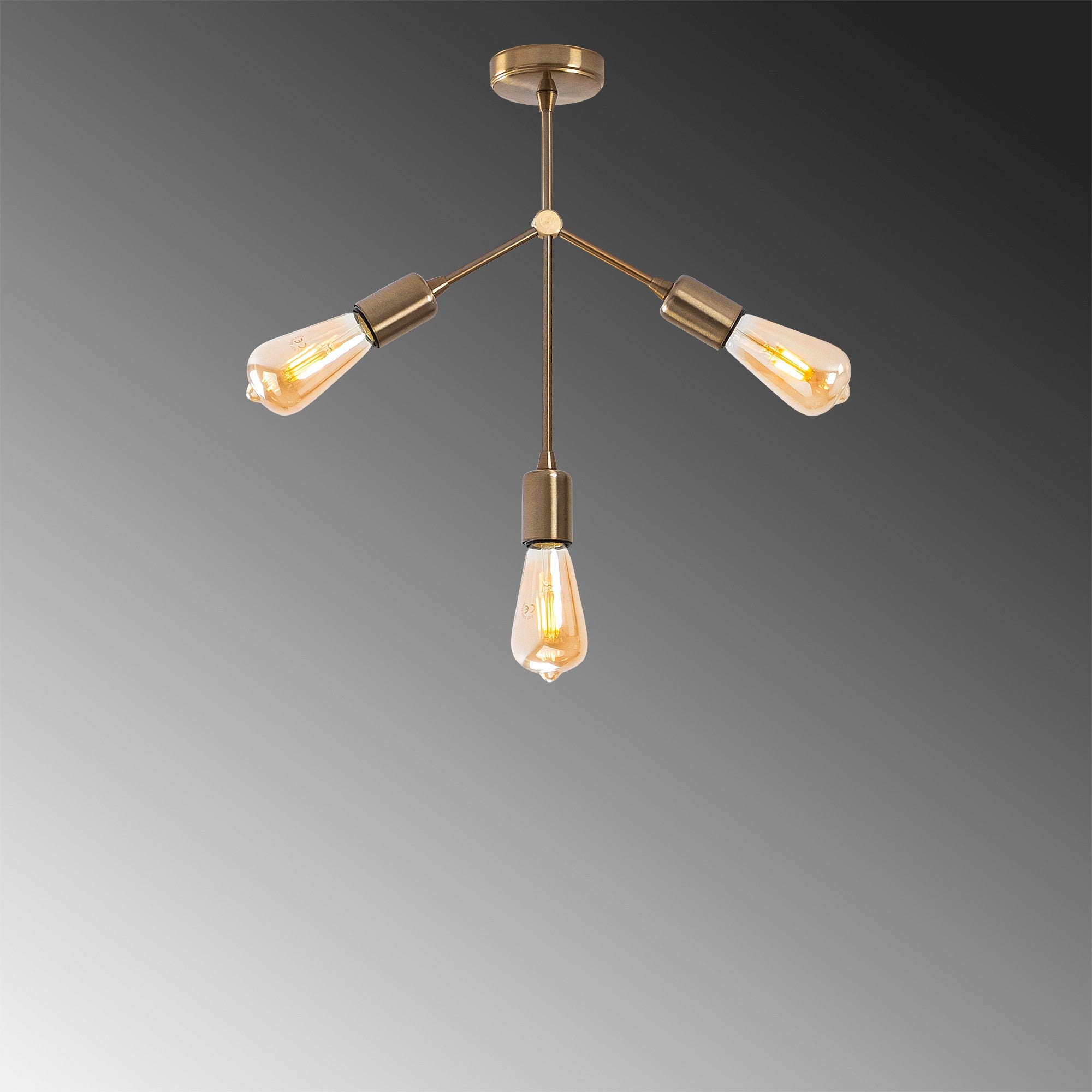 Candeeiro de Teto – 34 x 10 cm – Cobre – Metal