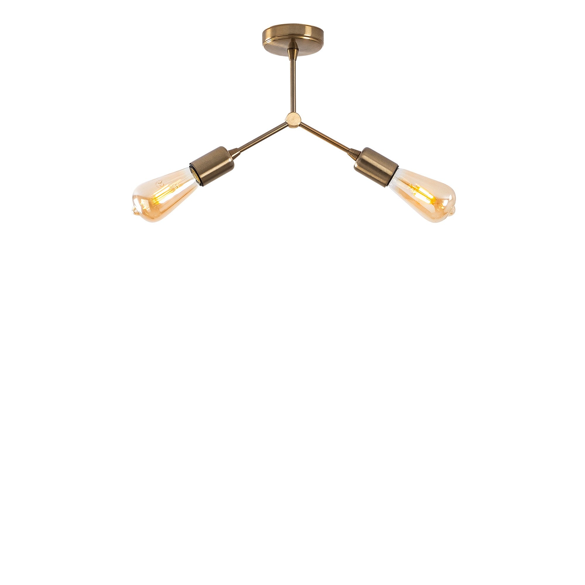 Candeeiro de Teto – 34 x 10 cm – Cobre – Metal