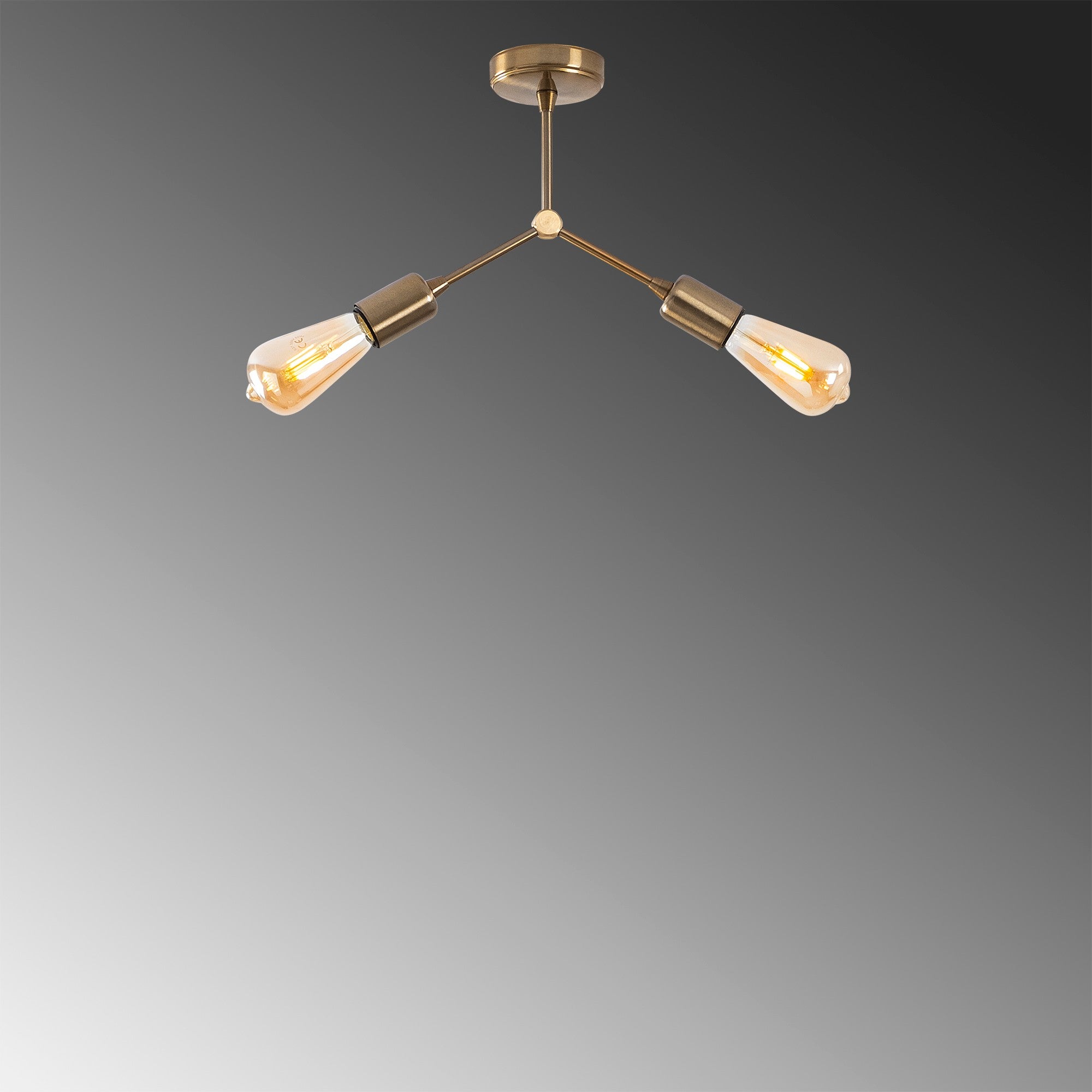 Candeeiro de Teto – 34 x 10 cm – Cobre – Metal