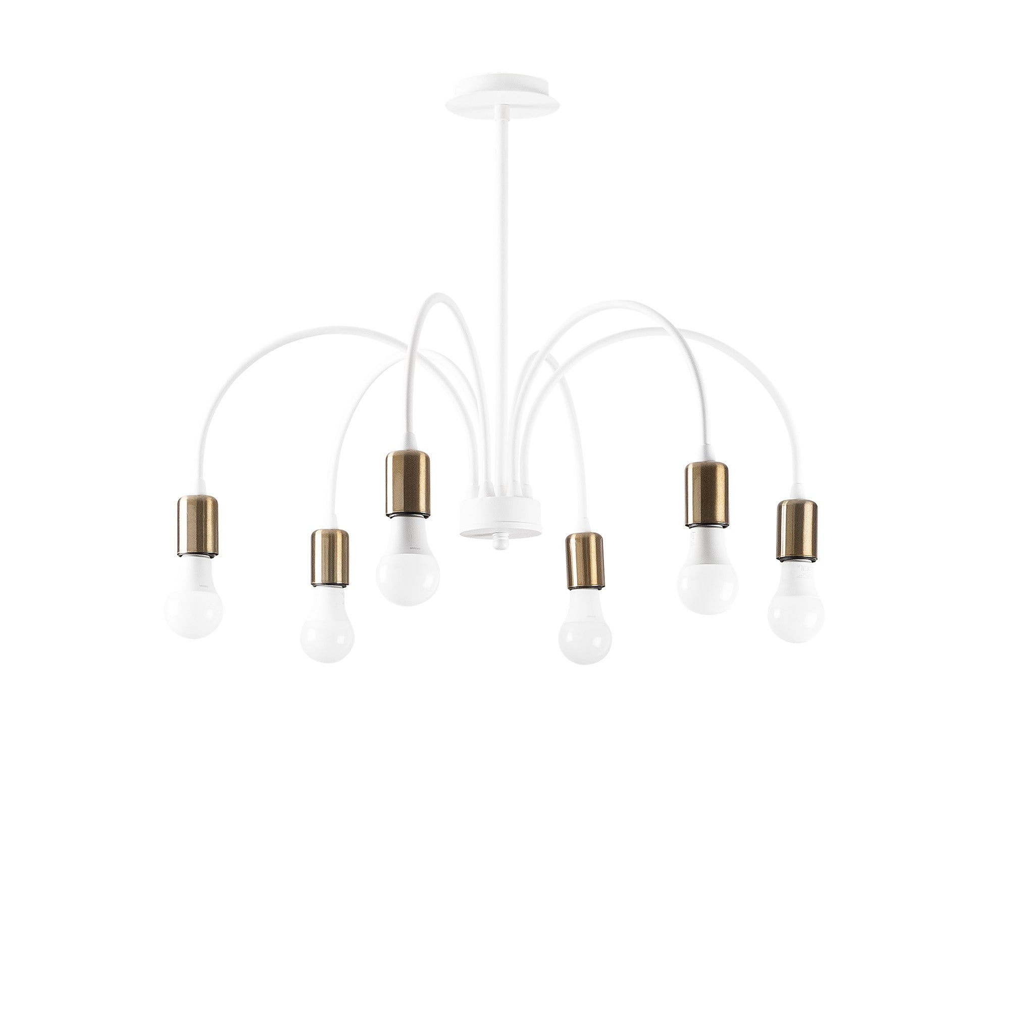 Candeeiro de Teto – 68 x 68 cm – Branco – Metal