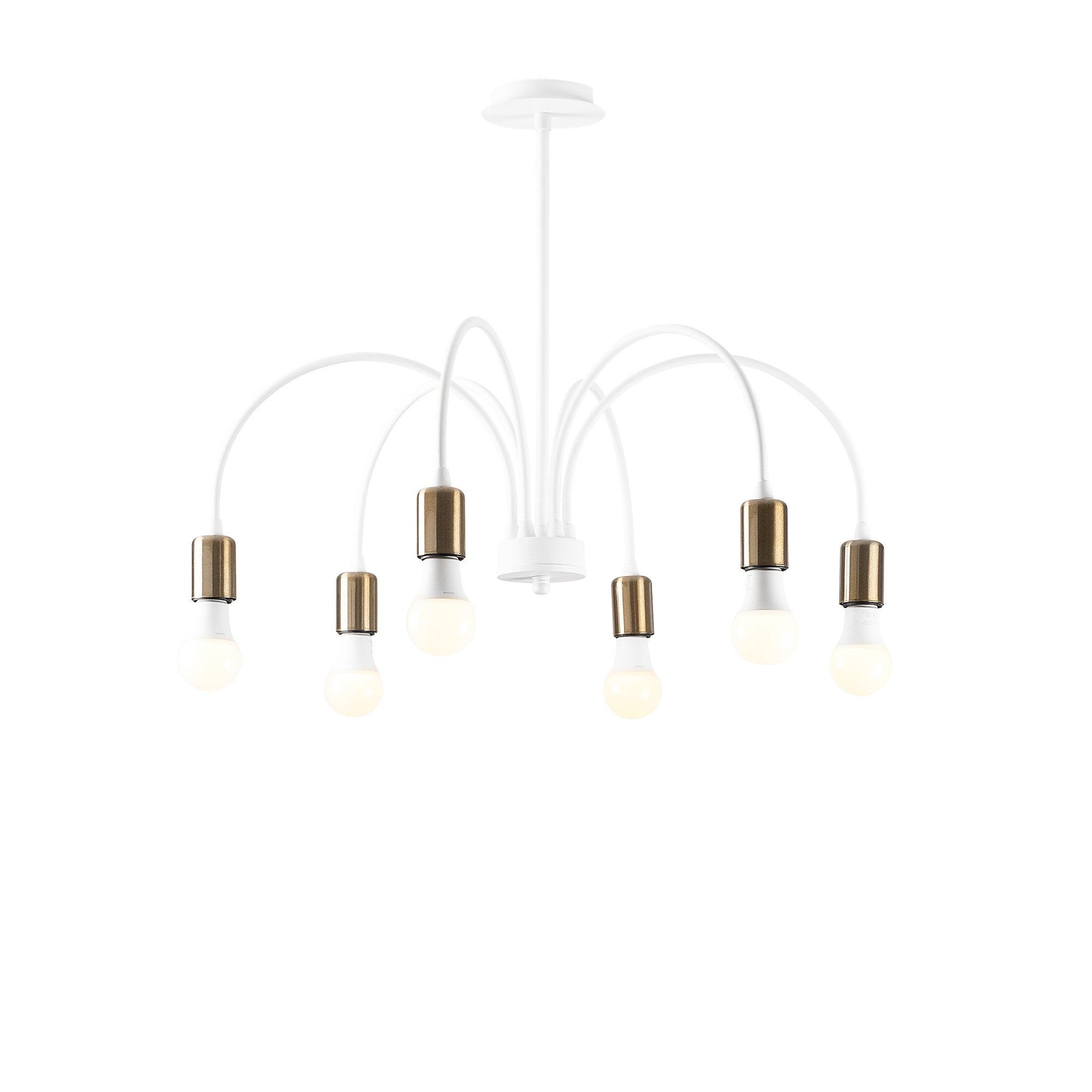 Candeeiro de Teto – 68 x 68 cm – Branco – Metal