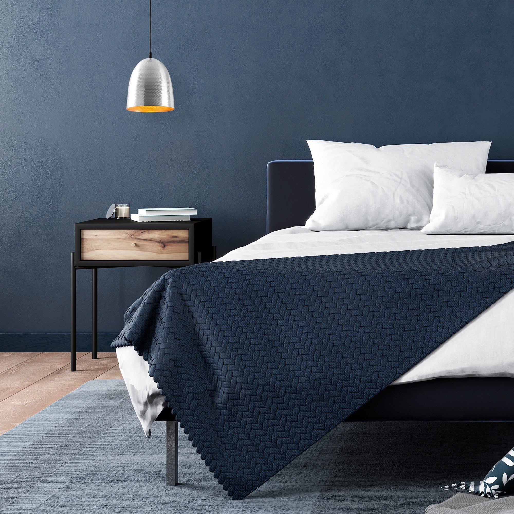 Candeeiro de Teto Escandinavo Elegante, Corpo em Metal Prateado, 20 x 20 cm, Altura 125 cm, Soquete E27, IP20 | Perfeito para Decoração e Iluminação Moderna