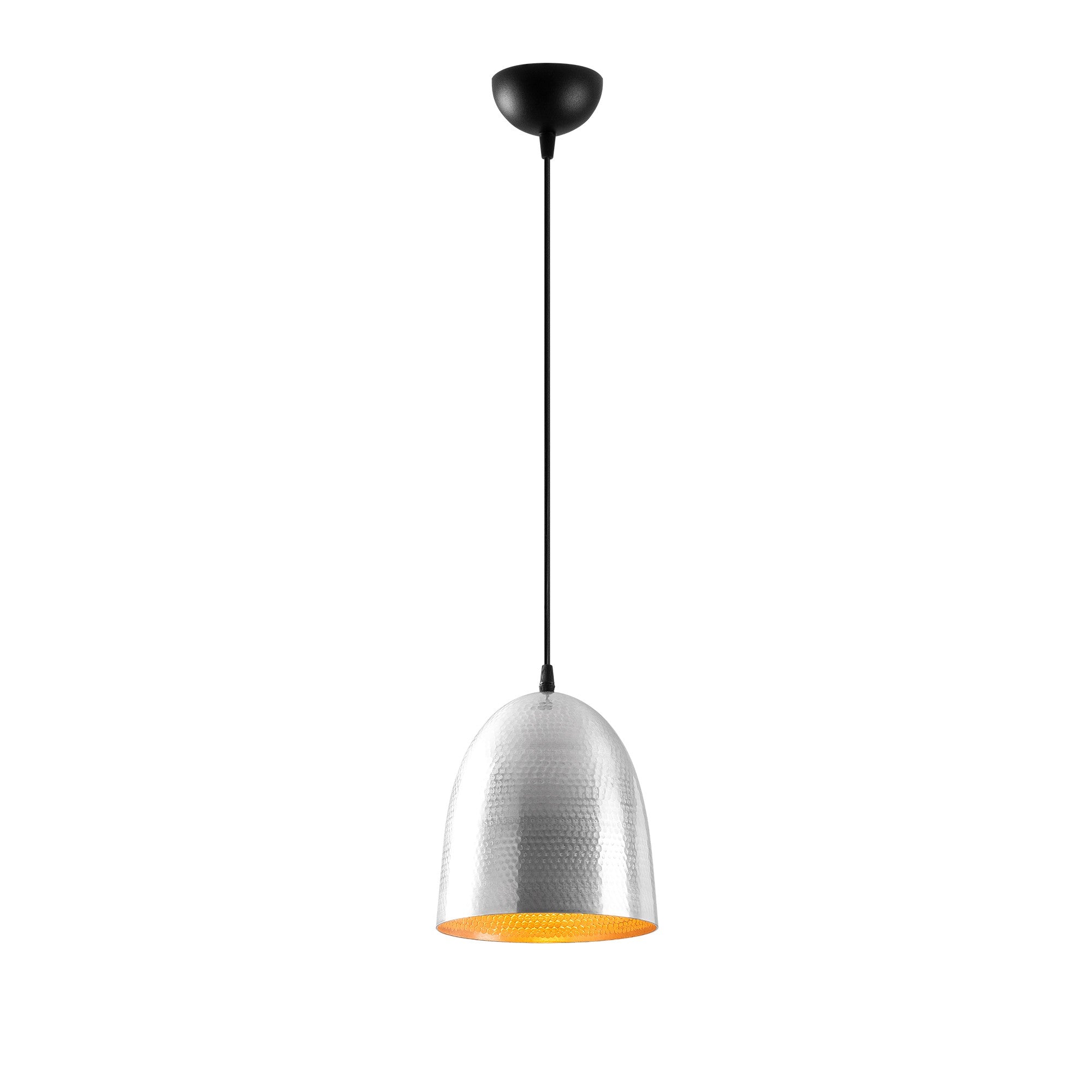 Candeeiro de Teto Escandinavo Elegante, Corpo em Metal Prateado, 20 x 20 cm, Altura 125 cm, Soquete E27, IP20 | Perfeito para Decoração e Iluminação Moderna