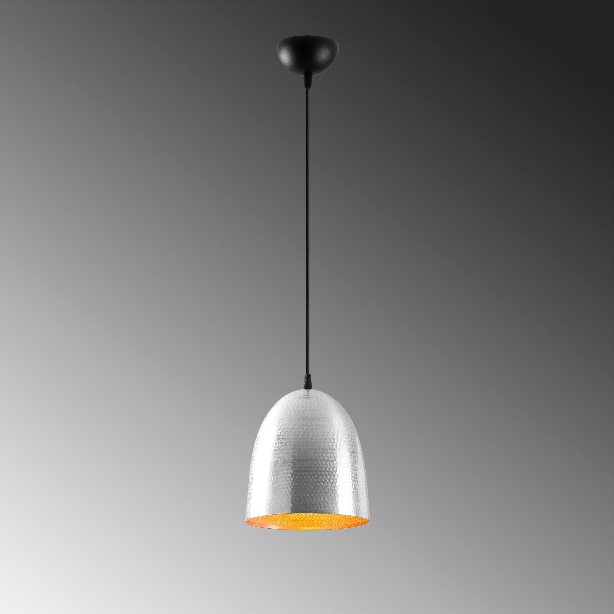 Candeeiro de Teto Escandinavo Elegante, Corpo em Metal Prateado, 20 x 20 cm, Altura 125 cm, Soquete E27, IP20 | Perfeito para Decoração e Iluminação Moderna