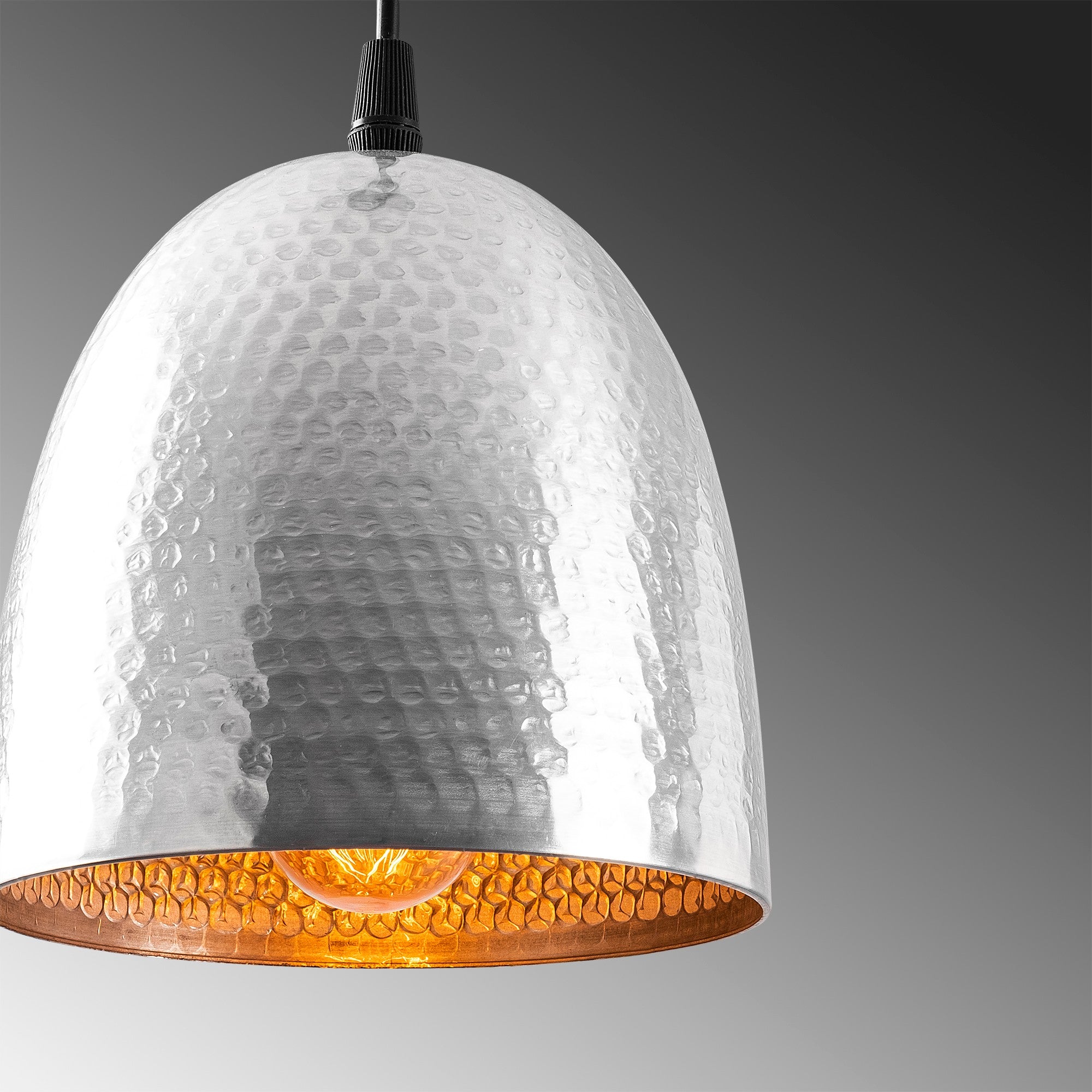 Candeeiro de Teto Escandinavo Elegante, Corpo em Metal, 16 x 16 cm, Altura 113 cm, Acabamento Prateado, Soquete E27, IP20 | Perfeito para Decoração Moderna