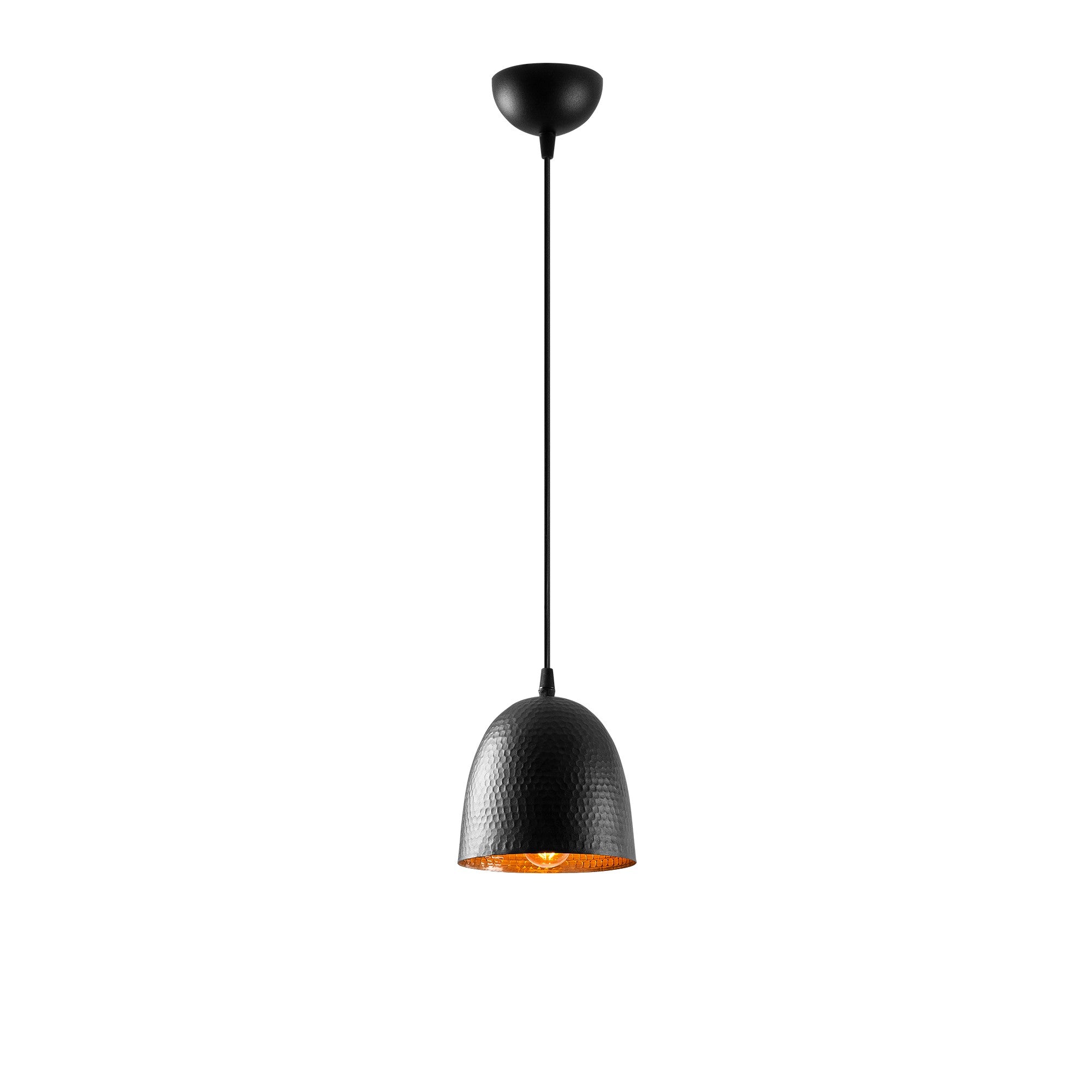 Candeeiro de Teto – 16 x 16 cm – Preto – Ferro