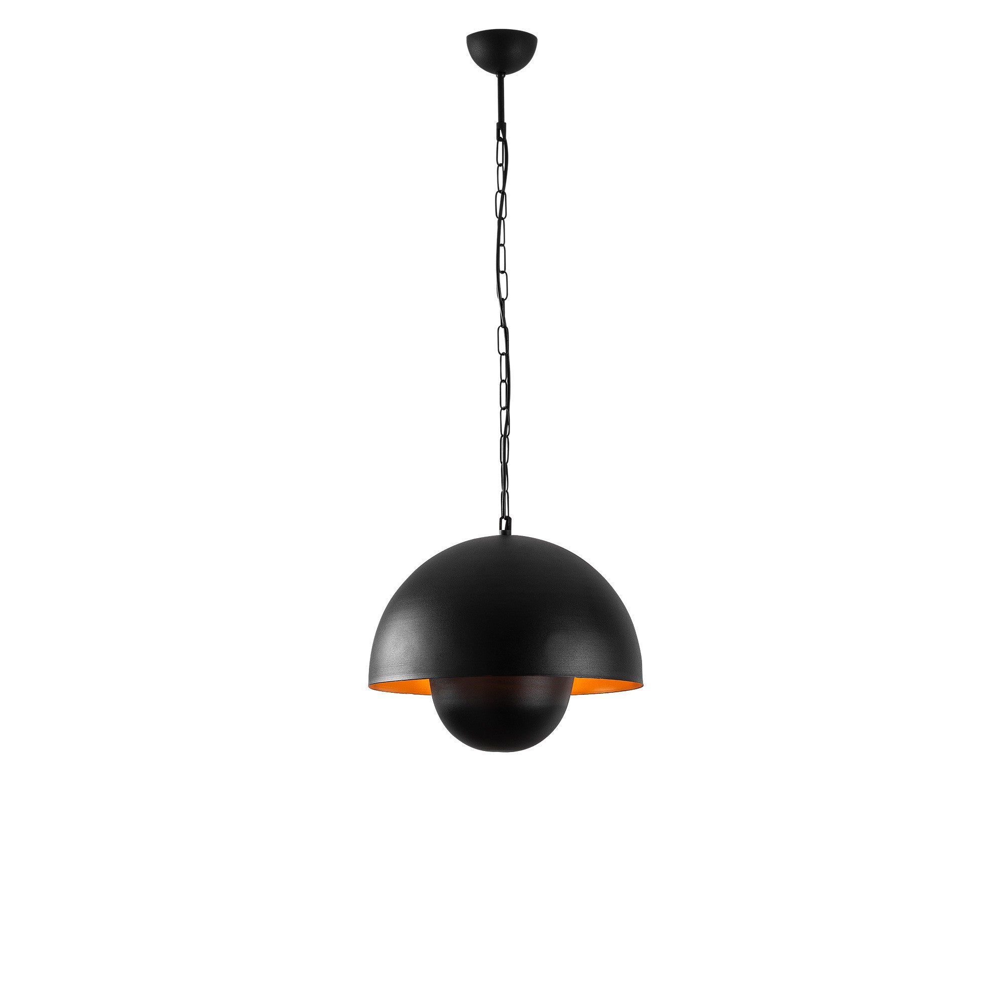 Candeeiro de Teto Industrial Moderno, Corpo em Metal Preto, 30 x 30 cm, Altura 28 cm | Soquete E27, Máx. 40 W | Design Escandinavo Elegante para Casa e Escritório