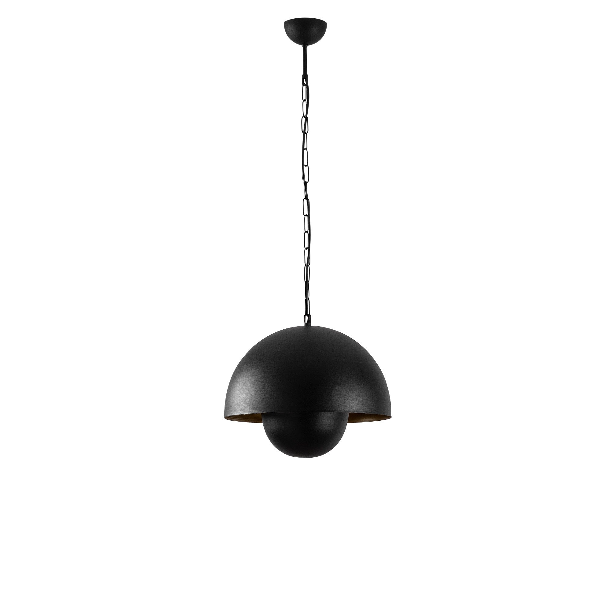 Candeeiro de Teto Industrial Moderno, Corpo em Metal Preto, 30 x 30 cm, Altura 28 cm | Soquete E27, Máx. 40 W | Design Escandinavo Elegante para Casa e Escritório