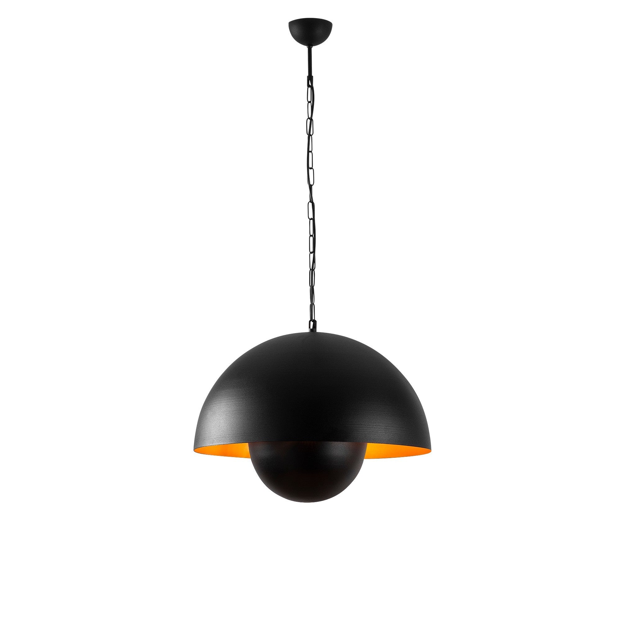 Candeeiro de Teto Industrial Moderno – 40 x 40 cm – Preto – Metal