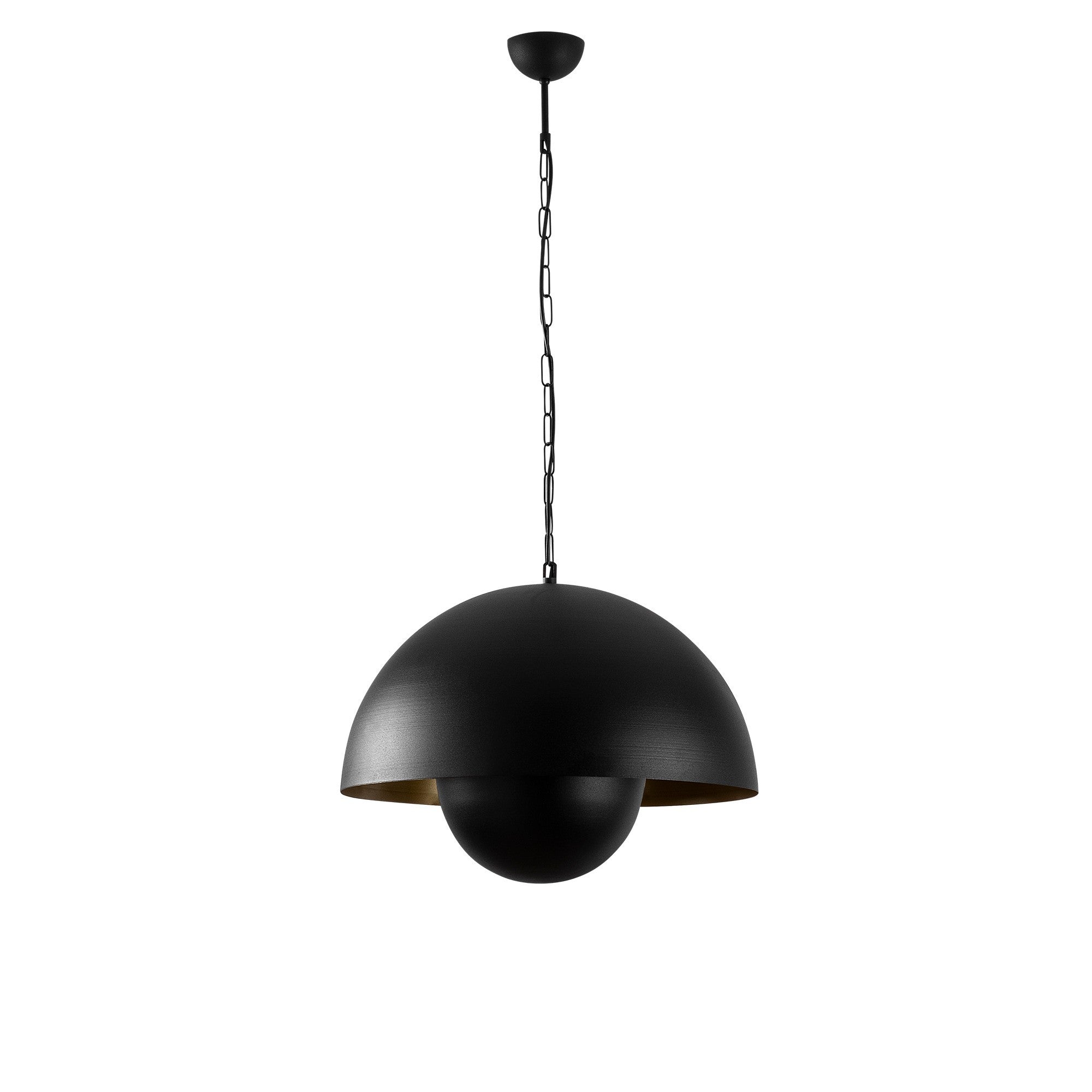 Candeeiro de Teto Industrial Moderno – 40 x 40 cm – Preto – Metal