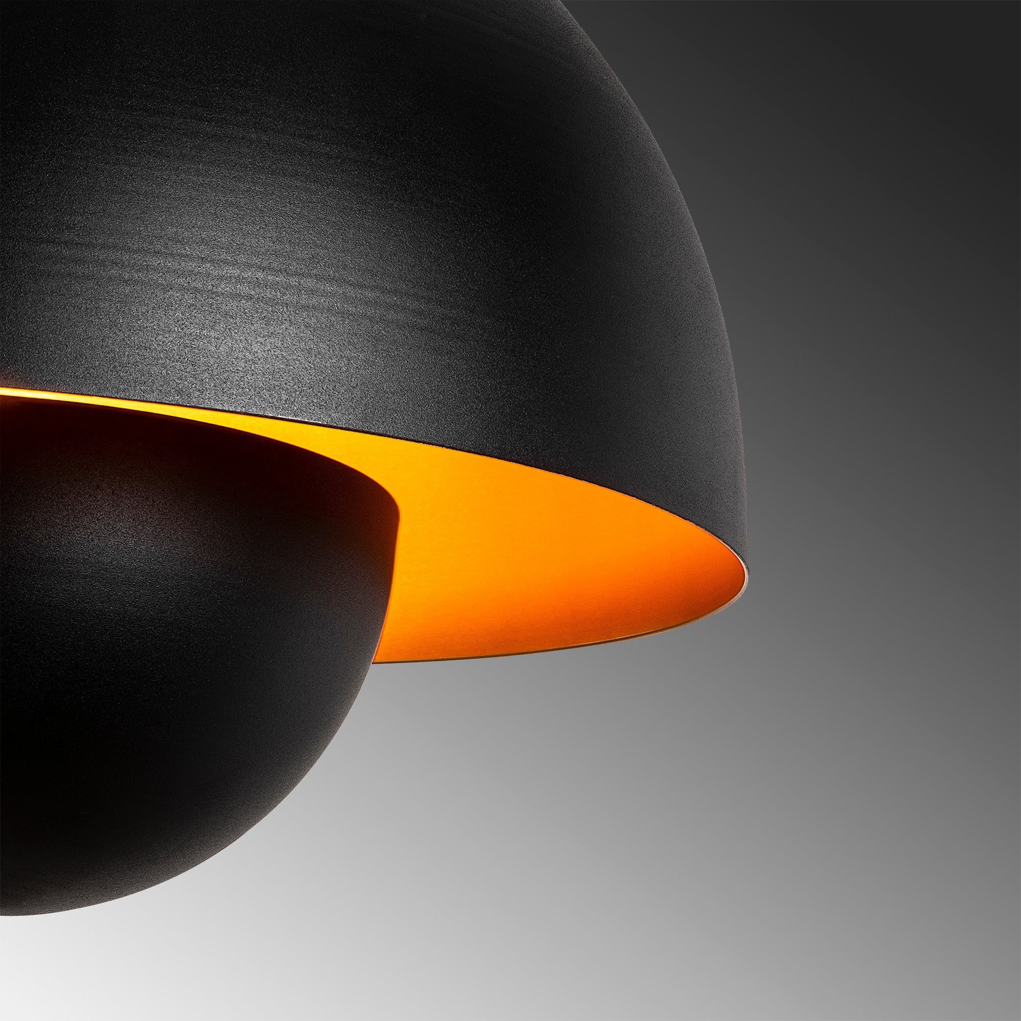 Candeeiro de Teto Industrial Moderno – 40 x 40 cm – Preto – Metal