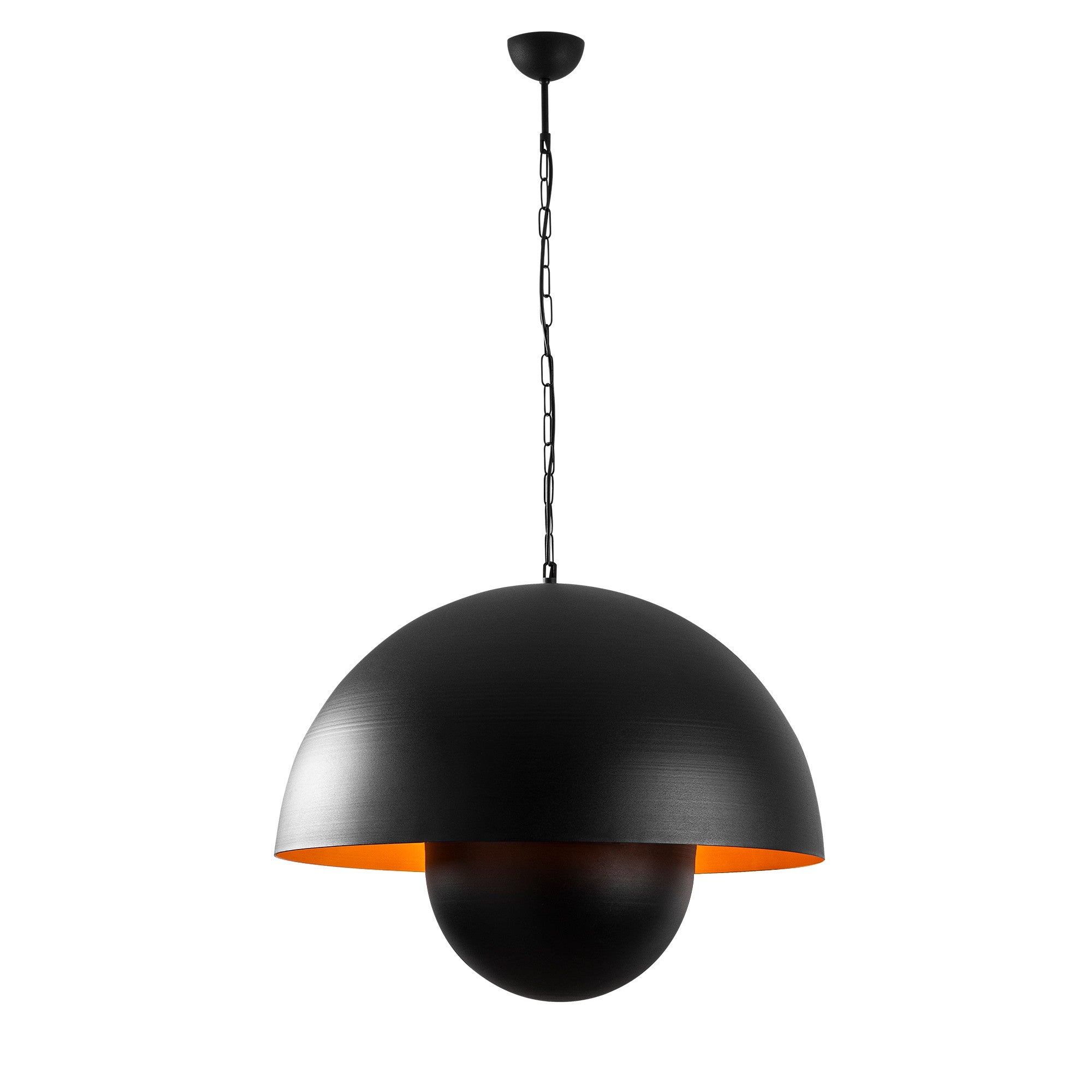 Candeeiro de Teto Industrial Moderno, Corpo em Metal Preto, 60 x 60 cm, Altura 101 cm | Soquete E27, Máx. 40 W | Iluminação Elegante para Decoração Escandinava