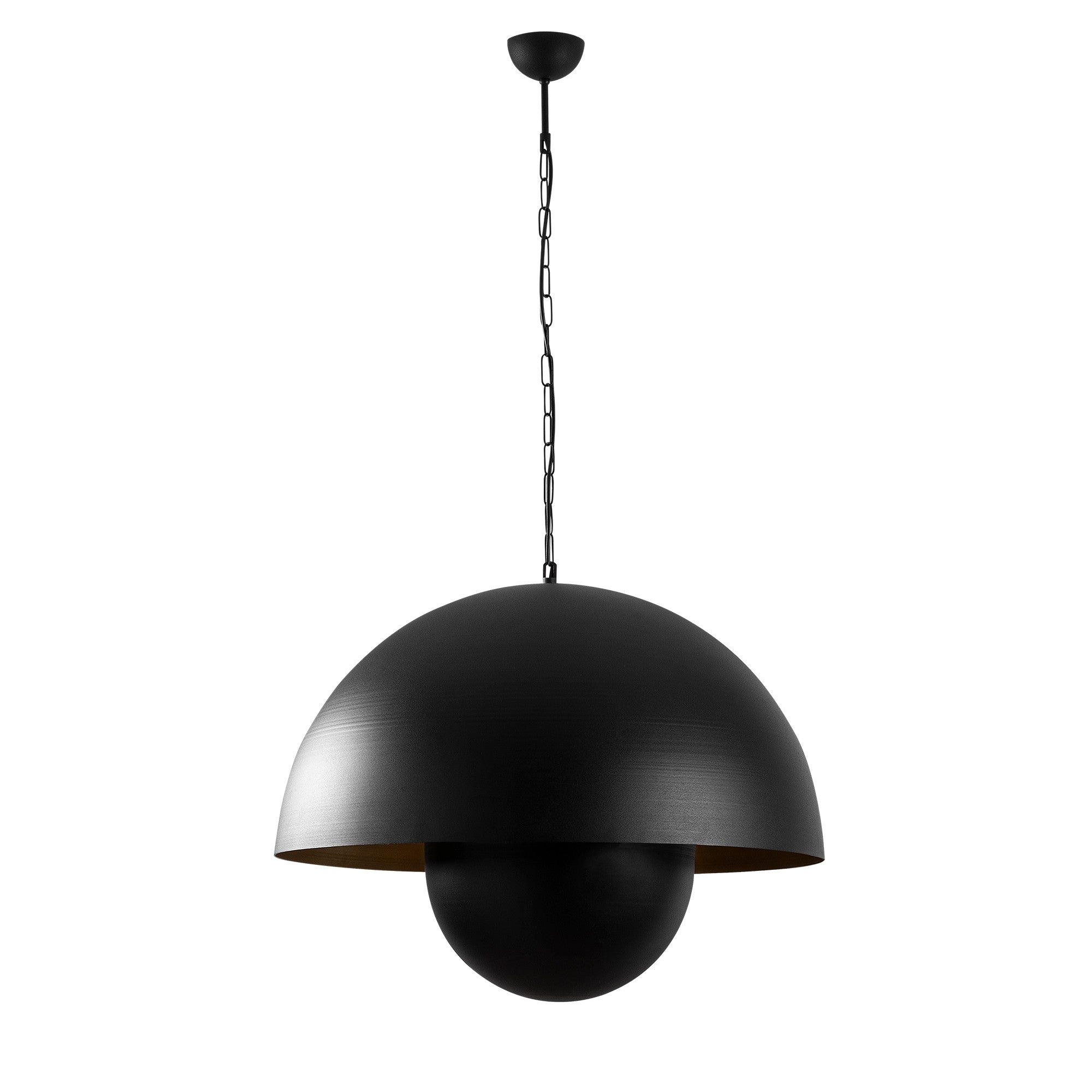 Candeeiro de Teto Industrial Moderno, Corpo em Metal Preto, 60 x 60 cm, Altura 101 cm | Soquete E27, Máx. 40 W | Iluminação Elegante para Decoração Escandinava