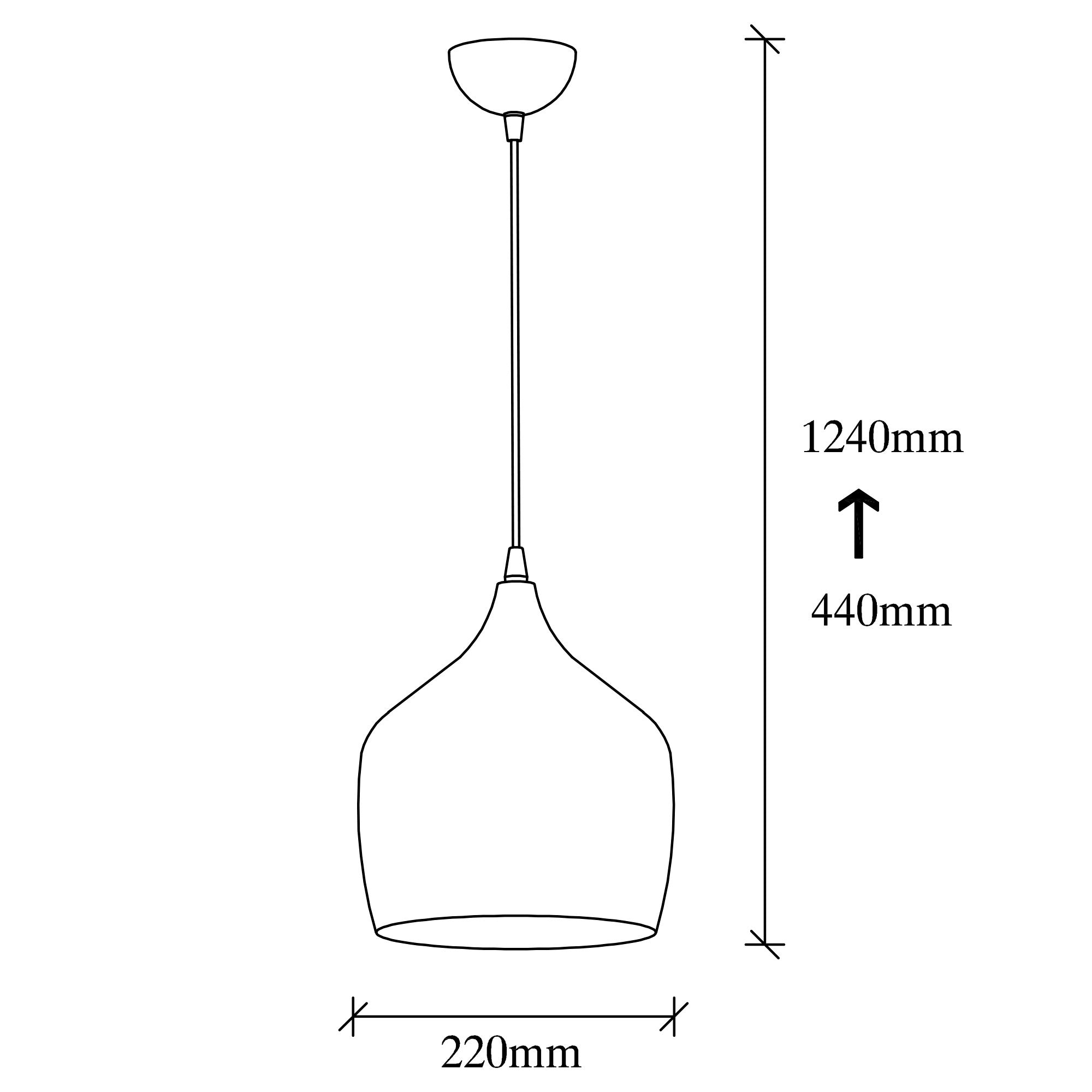 Candeeiro de Teto Escandinavo, Corpo em Metal, 22 x 22 cm, Altura 124 cm | Branco e Vermelho, Soquete E27, Máx. 40 W | Iluminação Elegante para Espaços Modernos