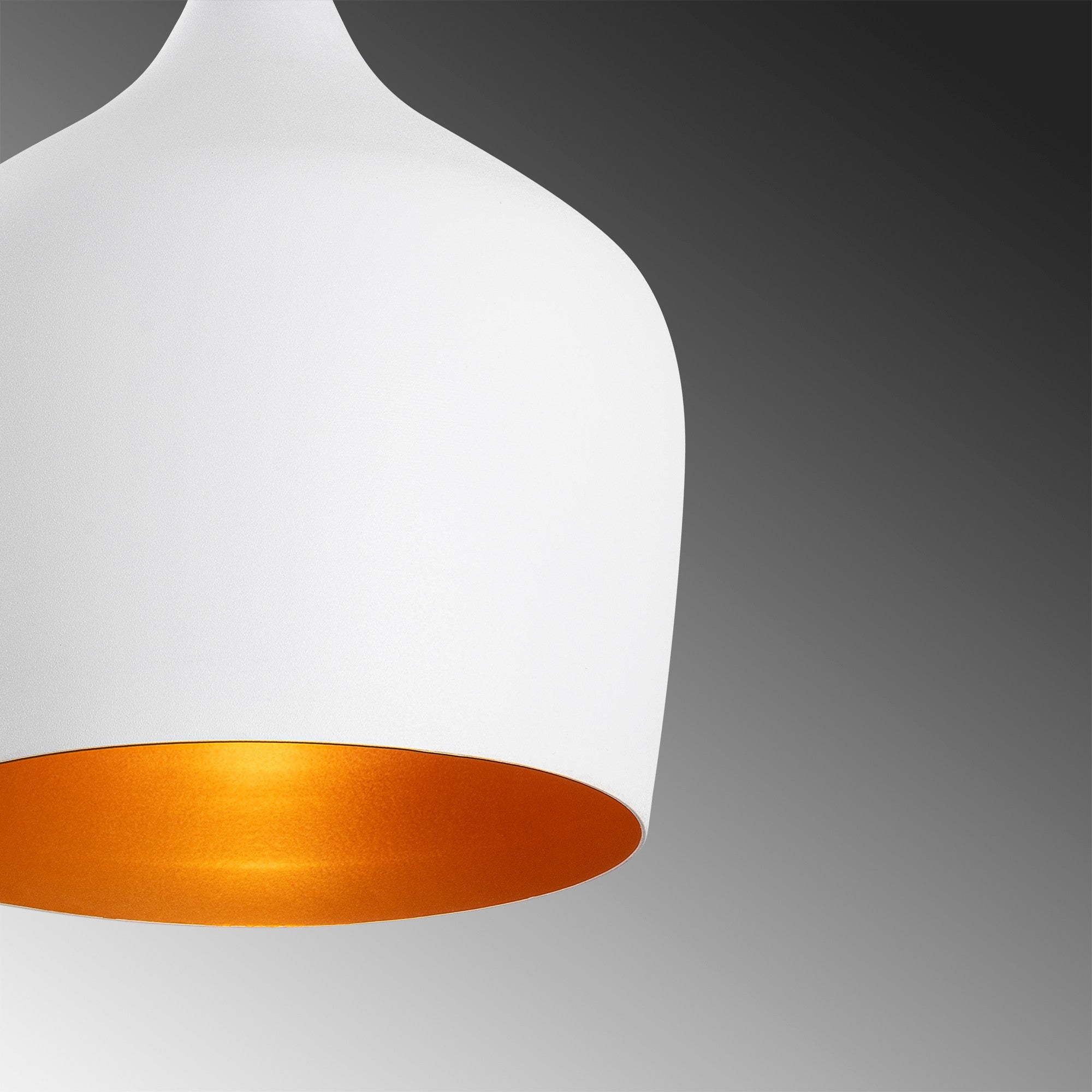 Candeeiro de Teto Escandinavo, Corpo em Metal, 22 x 22 cm, Altura 124 cm | Branco e Vermelho, Soquete E27, Máx. 40 W | Iluminação Elegante para Espaços Modernos