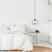 Candeeiro de Teto – 26 x 123 cm – Preto – Metal