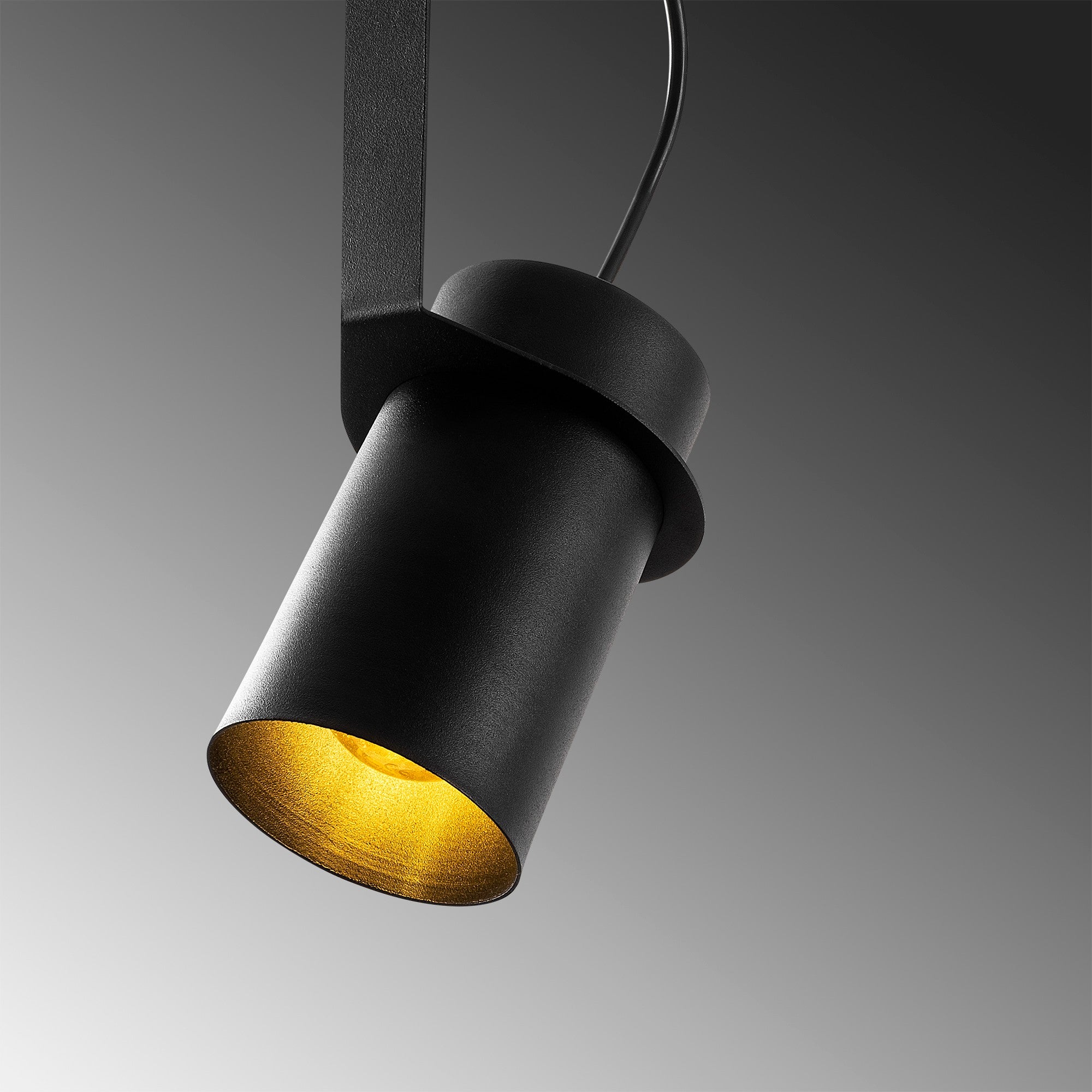 Candeeiro de Teto Industrial – 24 x 24 cm – Preto – Metal