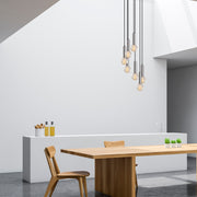 Candeeiro de Teto – 40x40 cm – Prateado – Metal