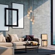 Candeeiro de Teto Vintage Elegante – 40 x 40 cm – Cor Vintage – Metal