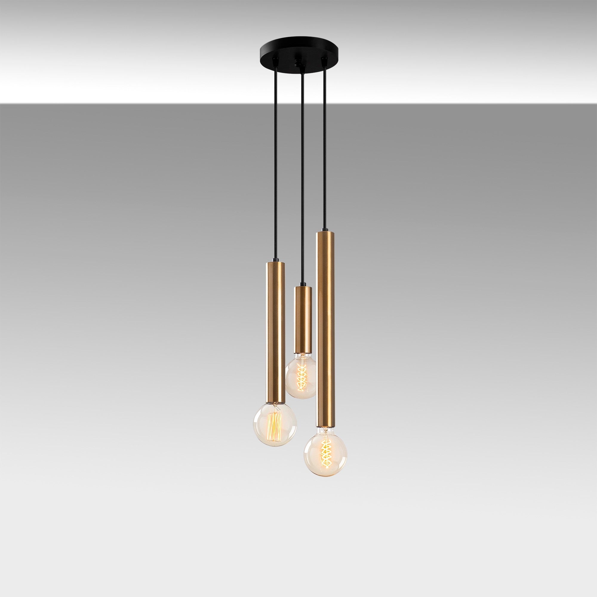 Candeeiro de Teto Vintage – 22x22 cm – Altura 146 cm – Metal