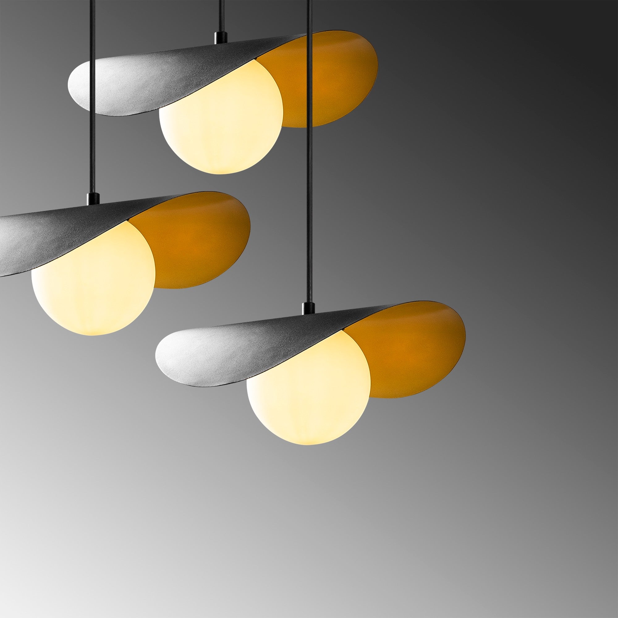 Candeeiro de Teto – 60 x 60 cm – Preto – Metal