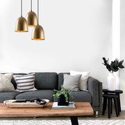 Candeeiro de Teto – 44 x 44 cm – Dourado – Metal