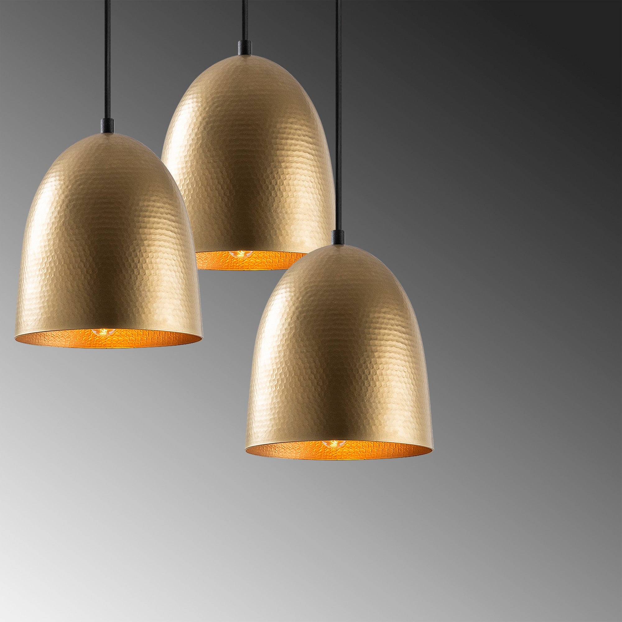 Candeeiro de Teto – 44 x 44 cm – Dourado – Metal