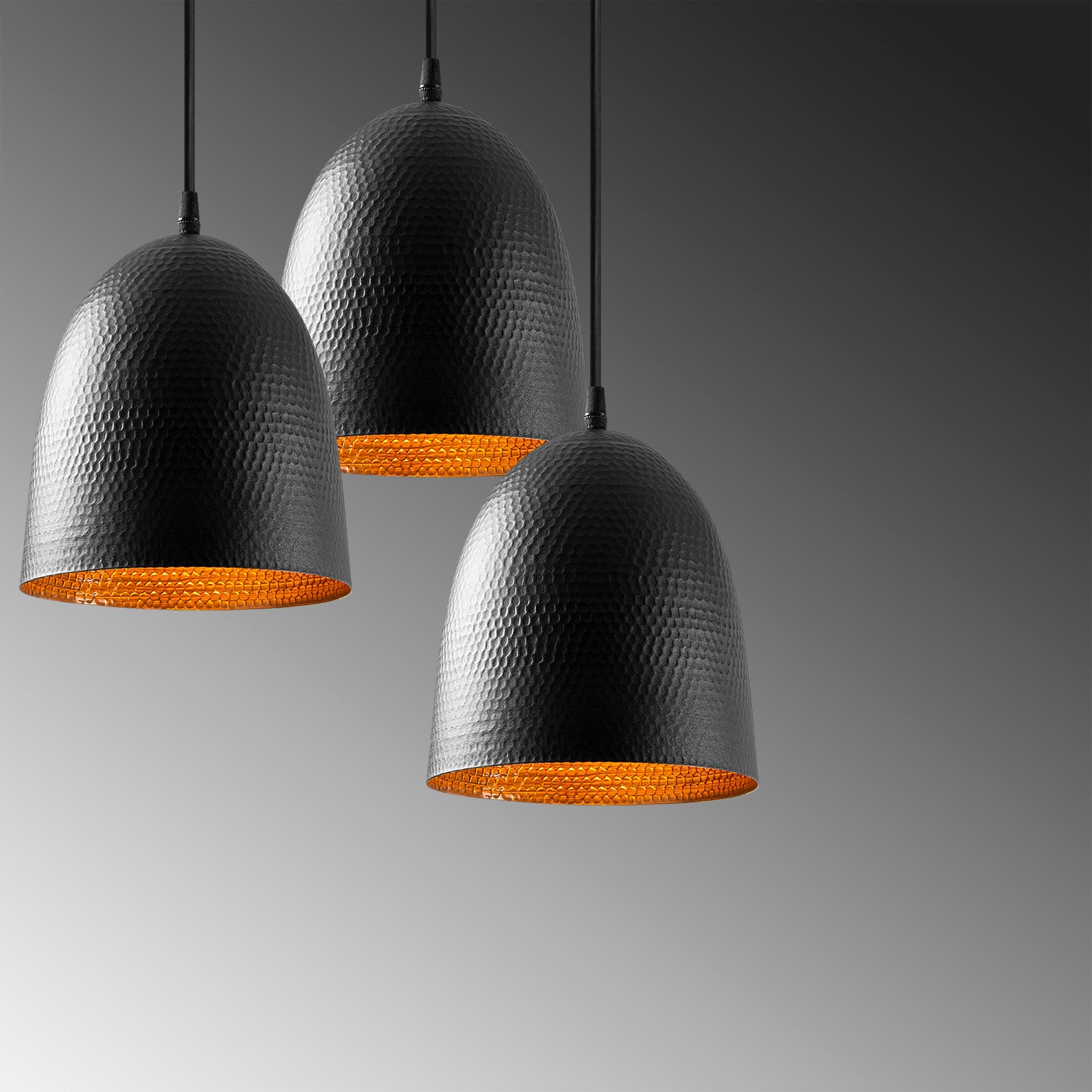 Candeeiro de Teto – 44 x 44 cm – Preto – Metal