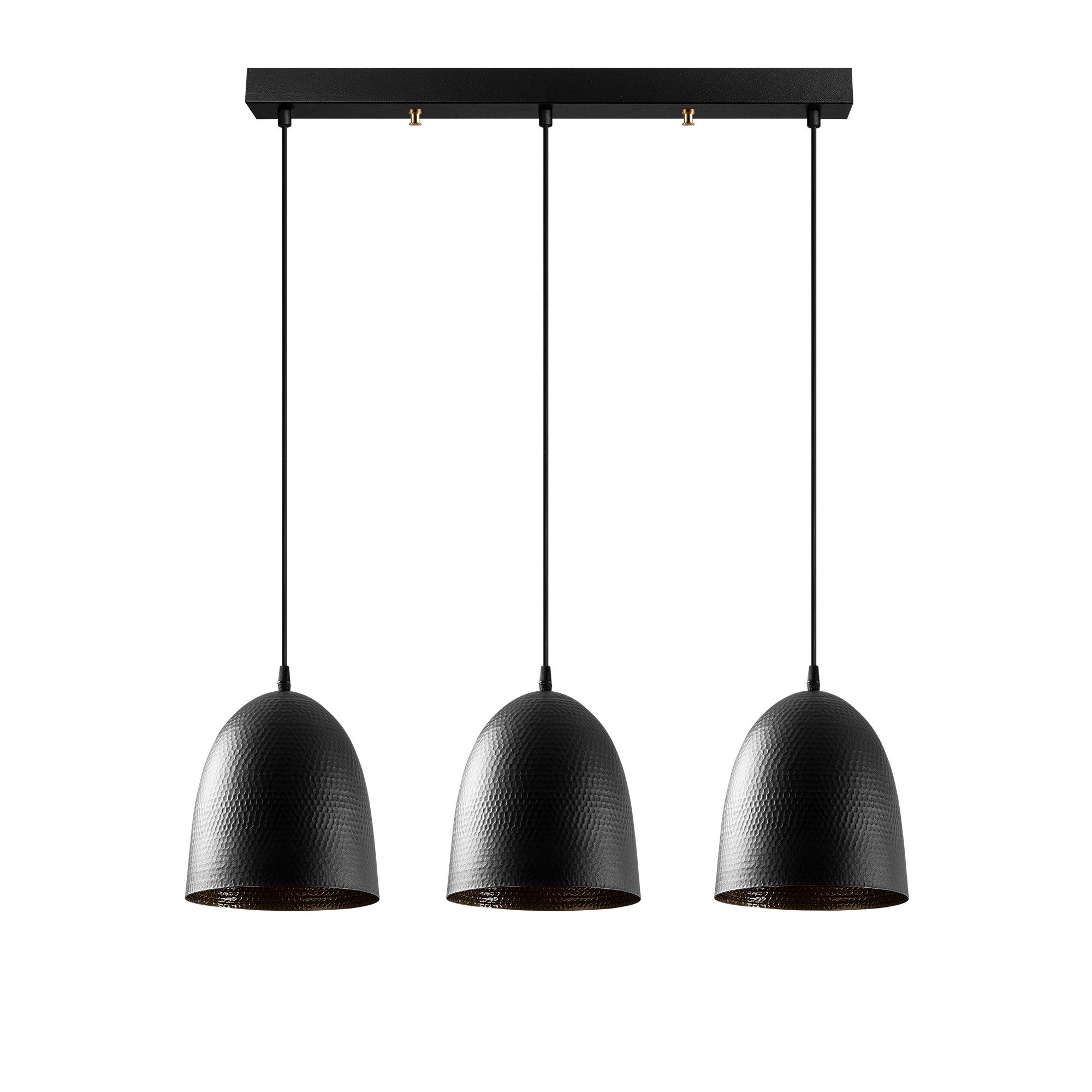 Candeeiro de Teto industrial moderno – 70 x 20 cm – Preto – Metal