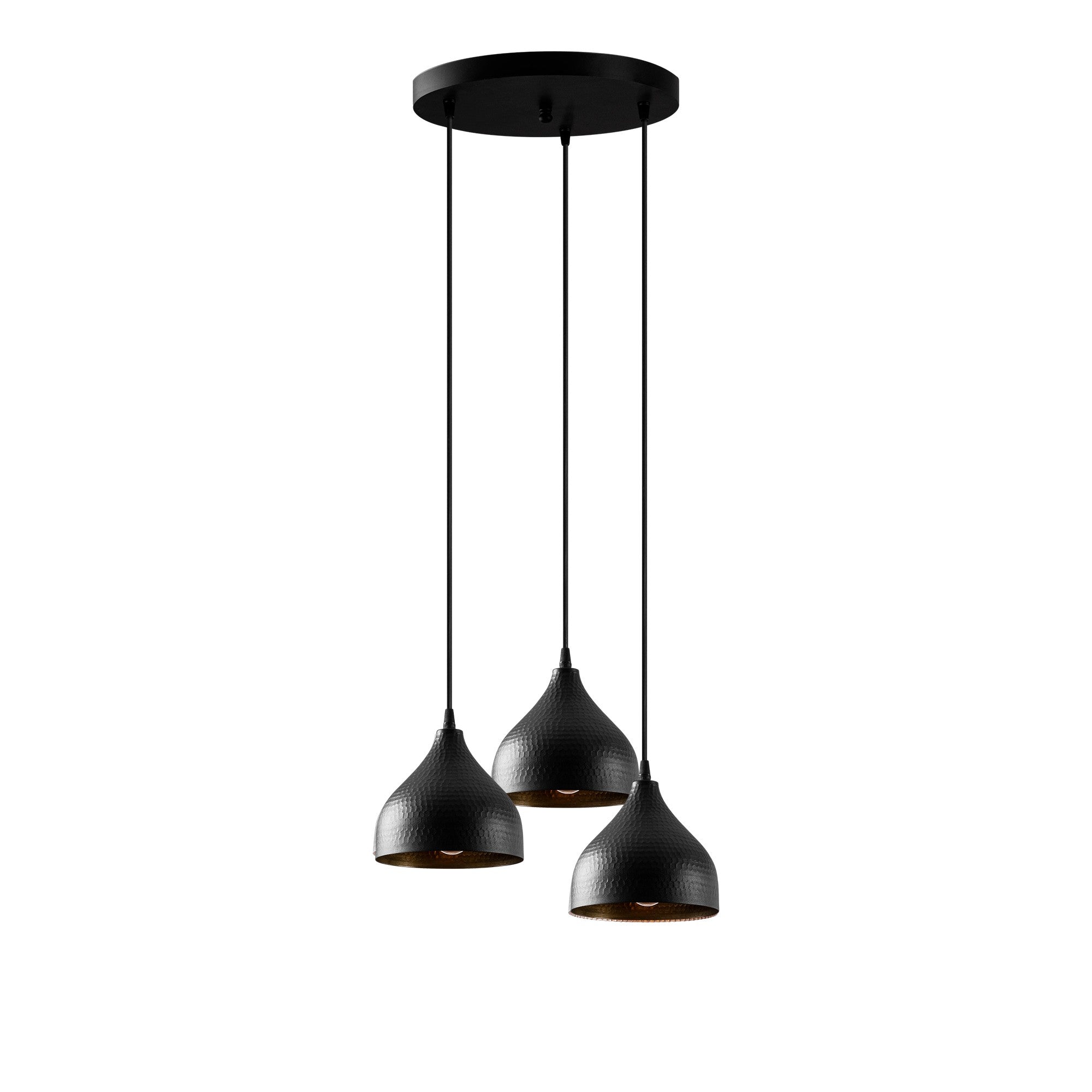 Candeeiro de Teto Industrial Moderno – 42 x 42 cm – Preto – Metal