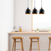 Candeeiro de Teto – 72 x 22 cm – Preto – Metal