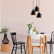 Candeeiro de Teto Industrial Moderno – 46 x 46 cm – Preto – Metal