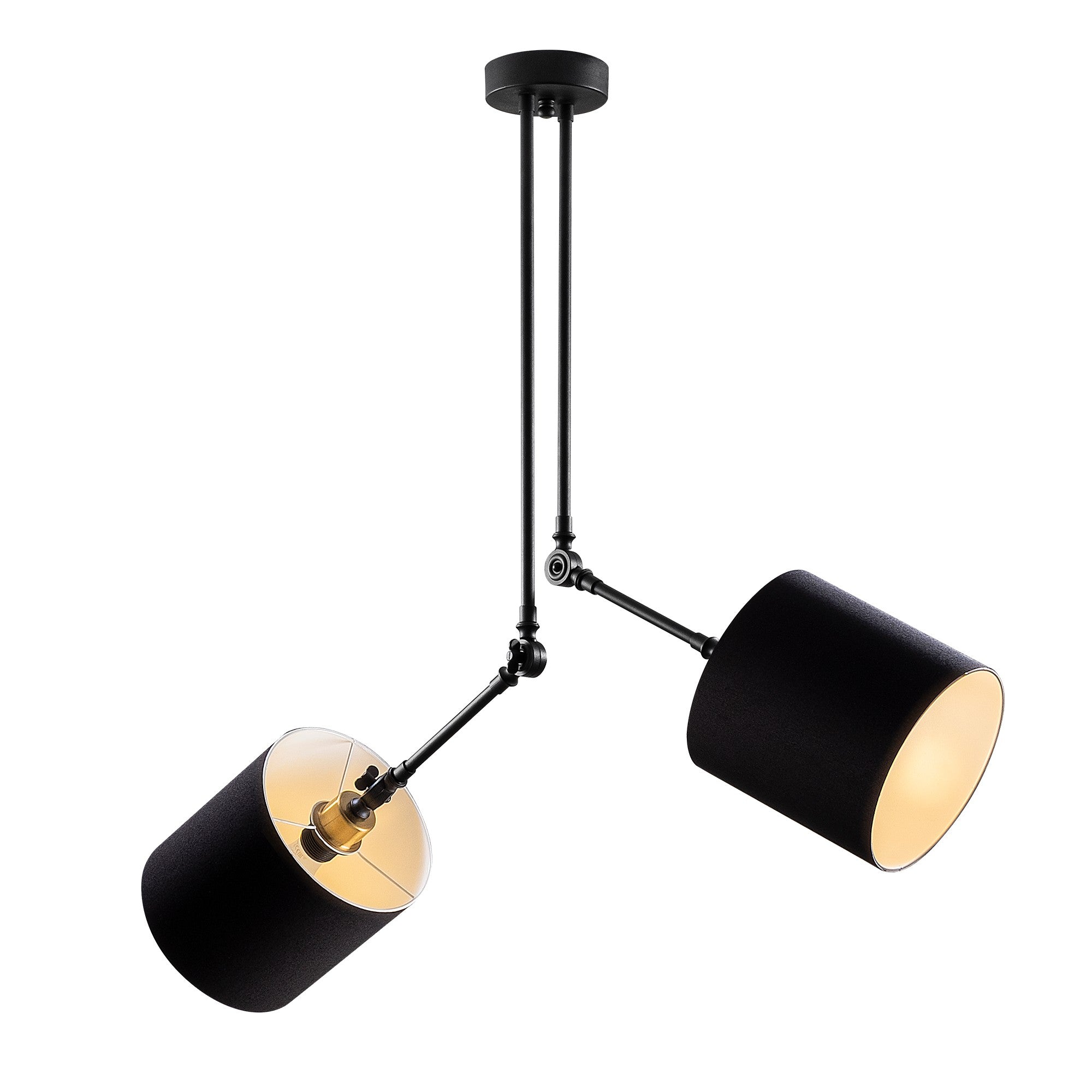 Candeeiro de Teto – 100 x 100 cm – Preto – Metal