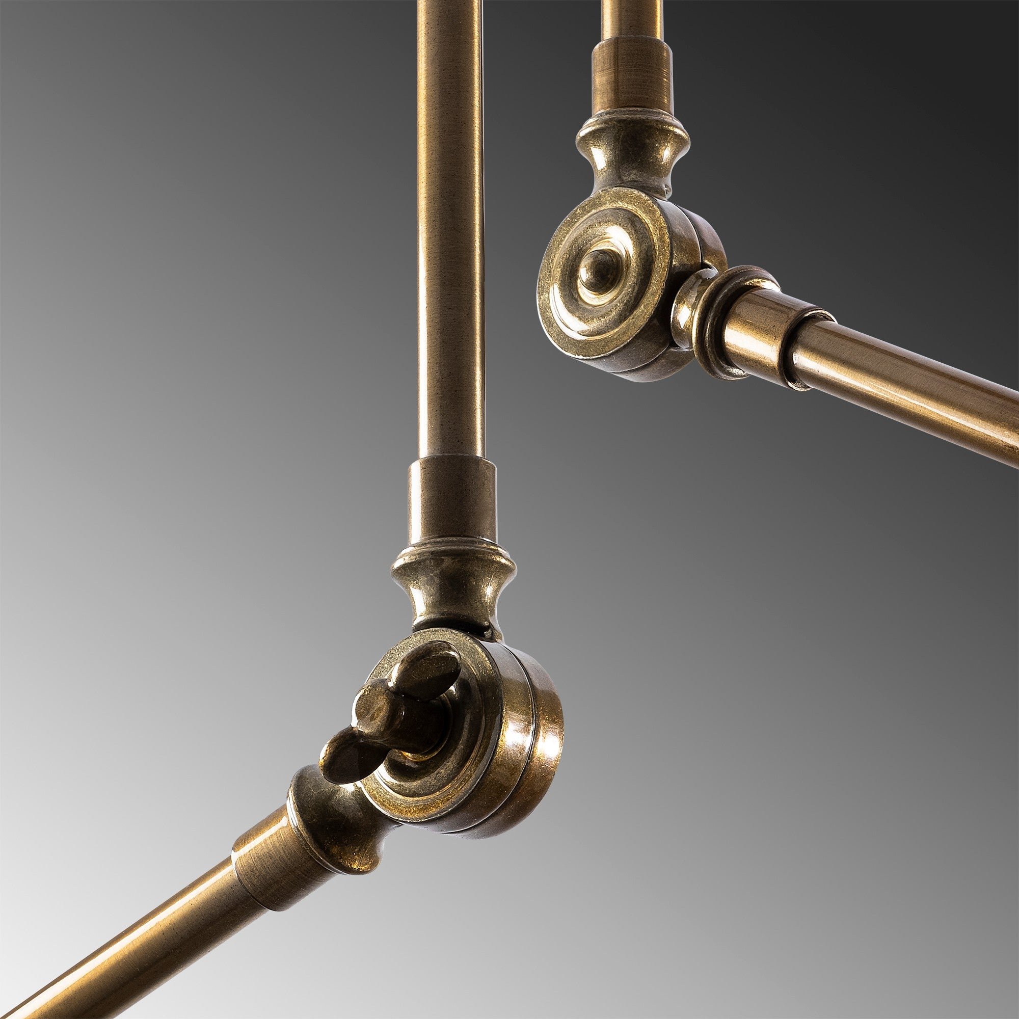 Candeeiro de Teto Vintage Elegante, Corpo em Metal, 93 x 93 cm, Altura 100 cm | 3 x E27 Máx. 40 W | Design Moderno em Cor Sólida para Decoração Elegante