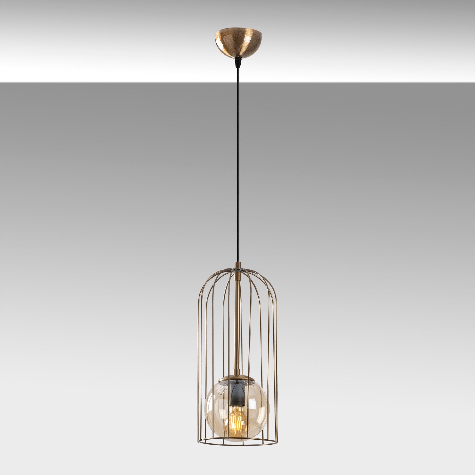 Candeeiro de Teto vintage moderno, altura ajustável de 59 a 139 cm, corpo de metal, 17 x 17 cm, soquete E27 máx. 40 W, design elegante para decoração de casa e escritório