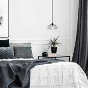 Candeeiro de Teto Industrial – 25x25 cm – Preto – Metal