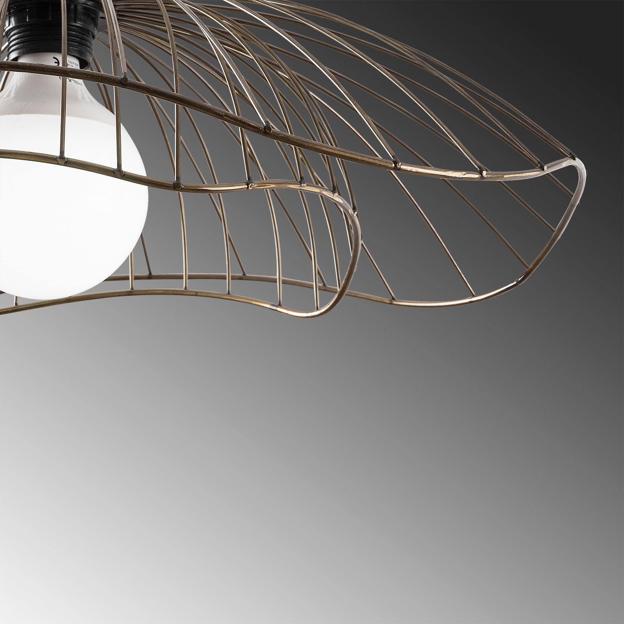 Lustre Vintage Moderno, Altura Ajustável 31-111 cm, 50 cm de Diâmetro, Corpo de Ferro, Soquete E27, Design Elegante para Casa e Escritório | Classificação IP20