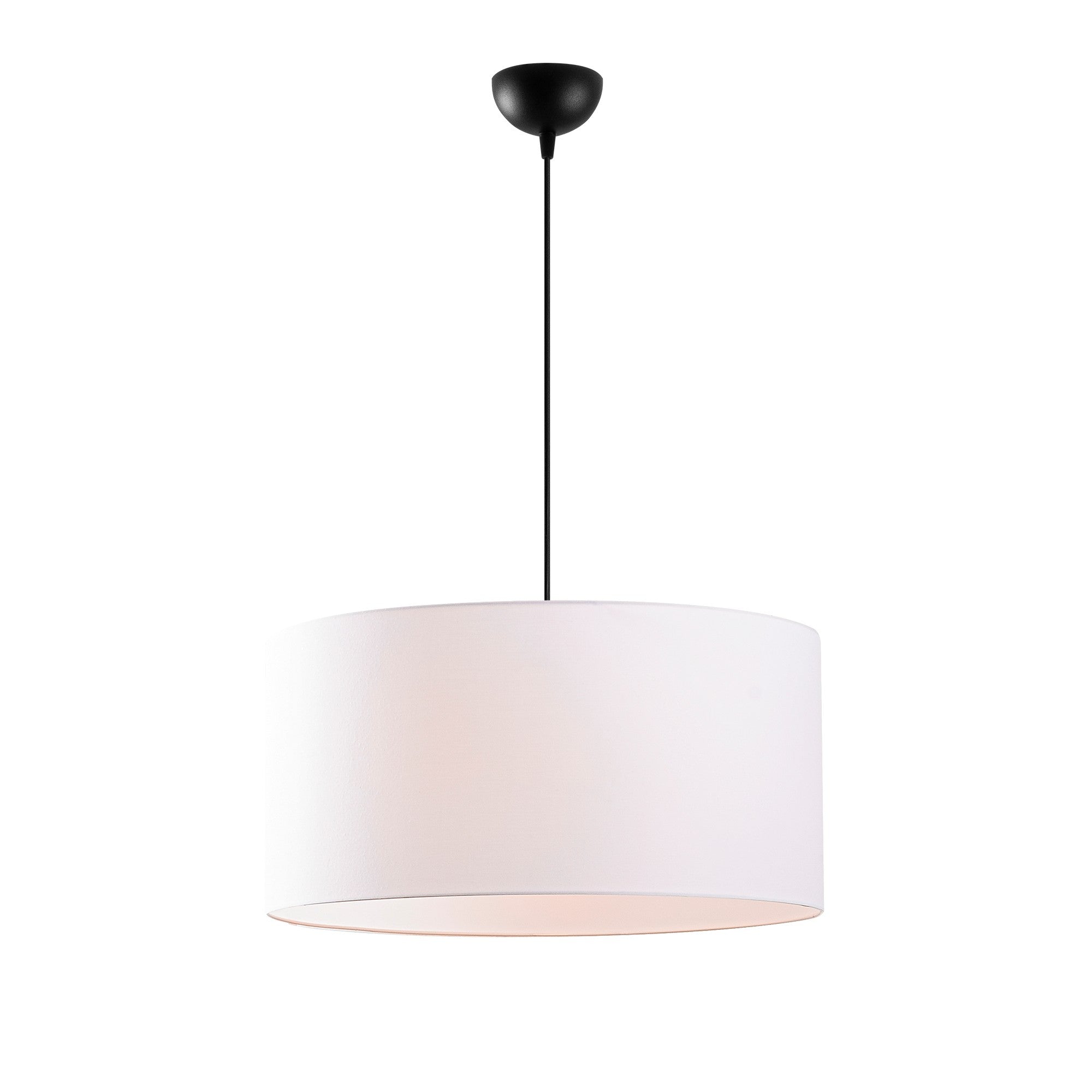 Candeeiro de Teto – Altura Ajustável 41-121 cm – Branco – Metal