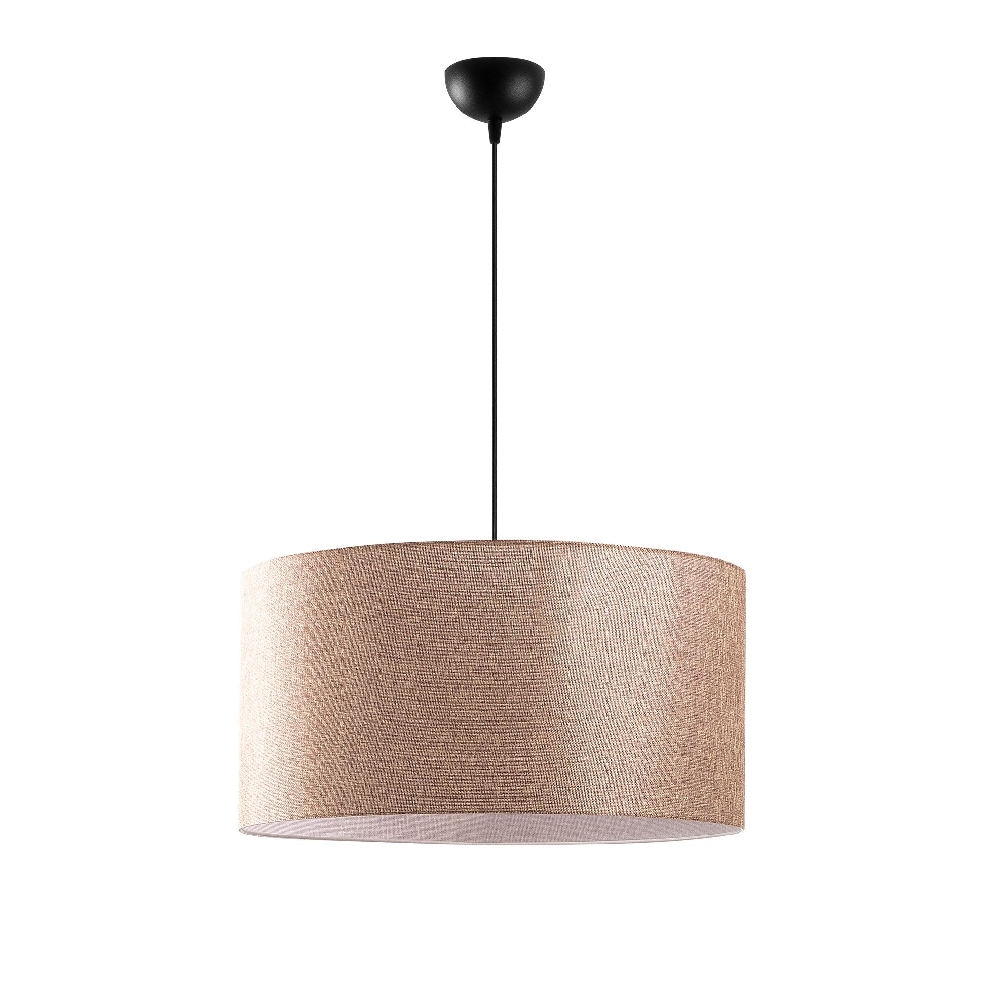 Candeeiro de Teto – altura ajustável de 41 a 121 cm – creme – metal