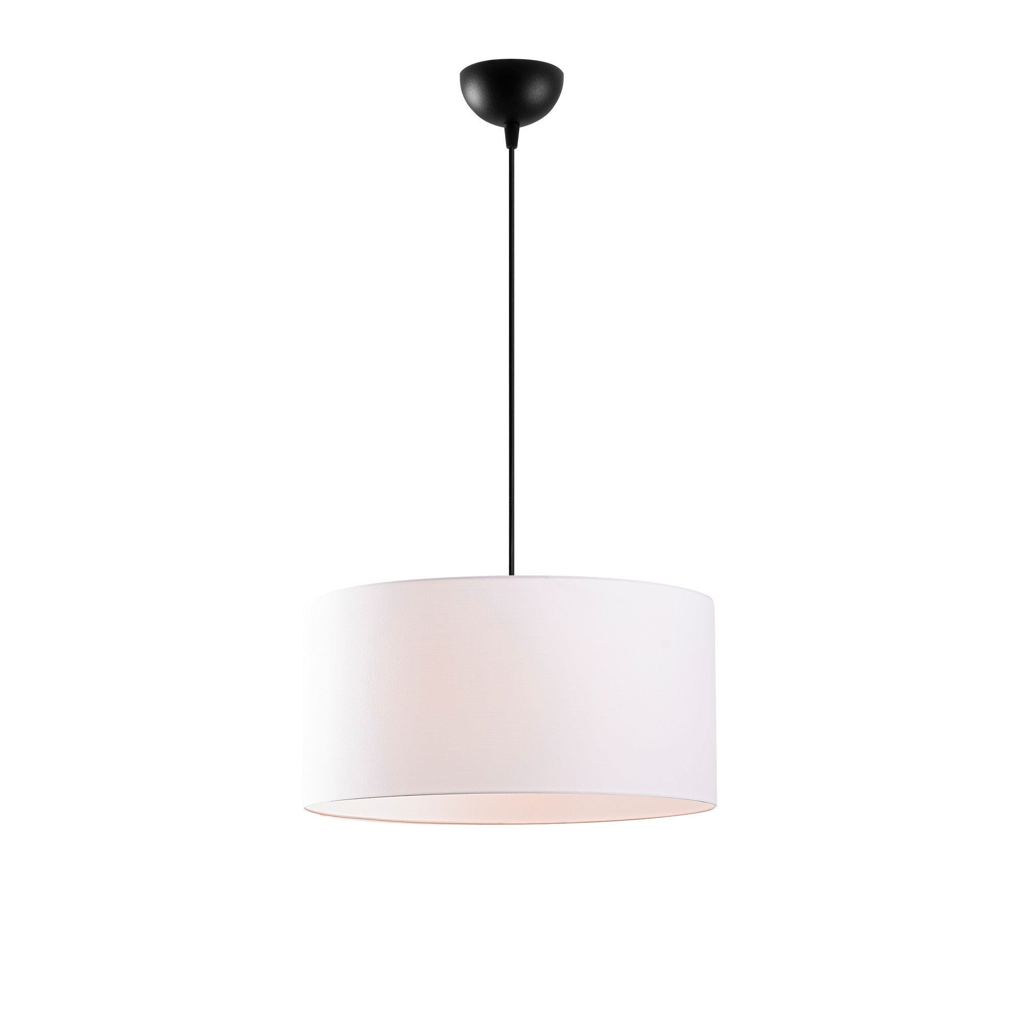 Candeeiro de Teto Escandinavo – Altura Ajustável 38-118 cm – Branco – Metal