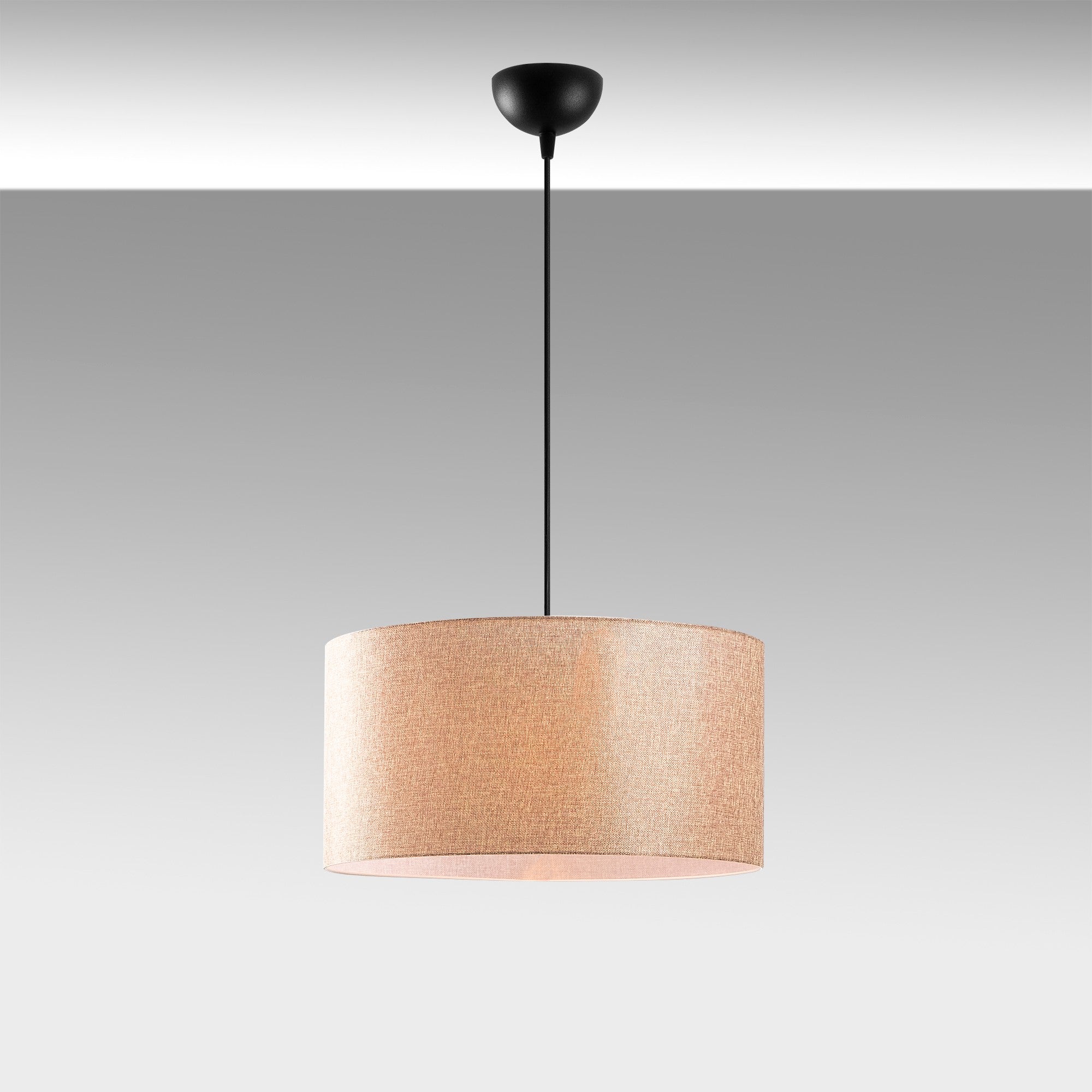 Candeeiro de Teto – 40 cm diâmetro – creme – metal