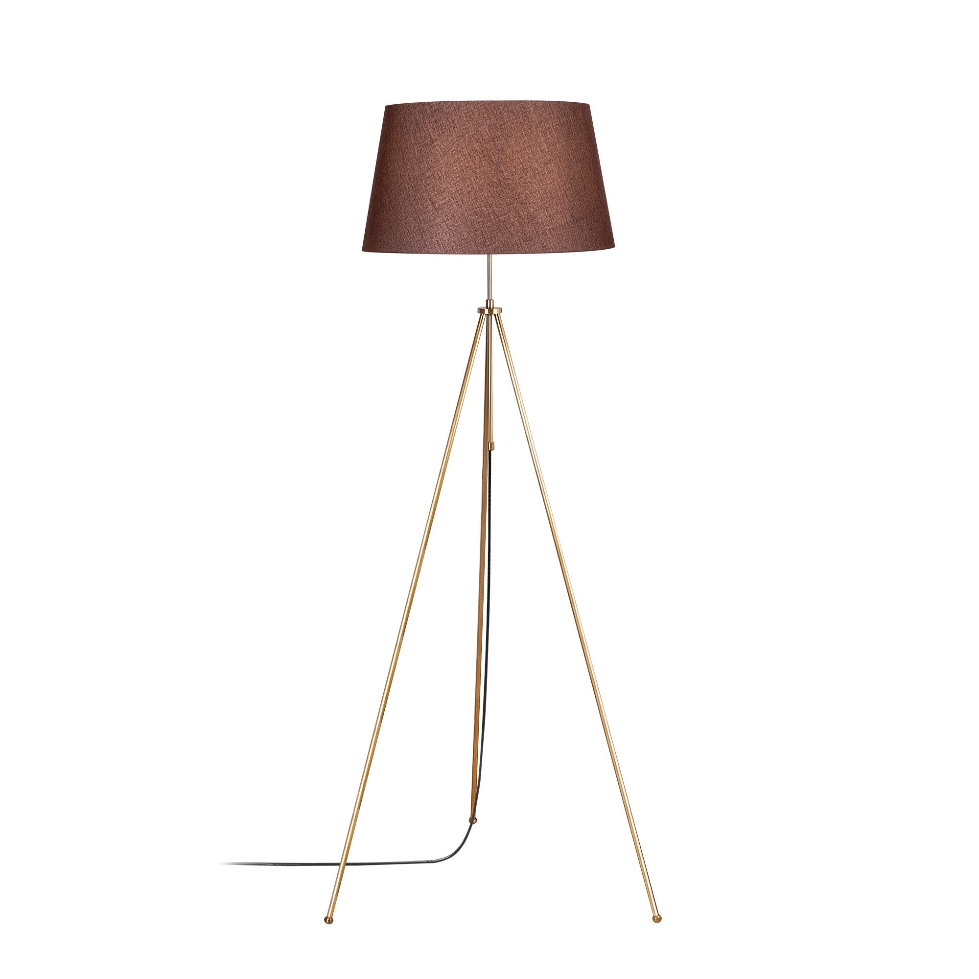 Candeeiro de Pé – 165 cm de Altura – Castanho – Metal