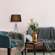 Candeeiro de Pé – 165 cm de Altura – Preto – Metal