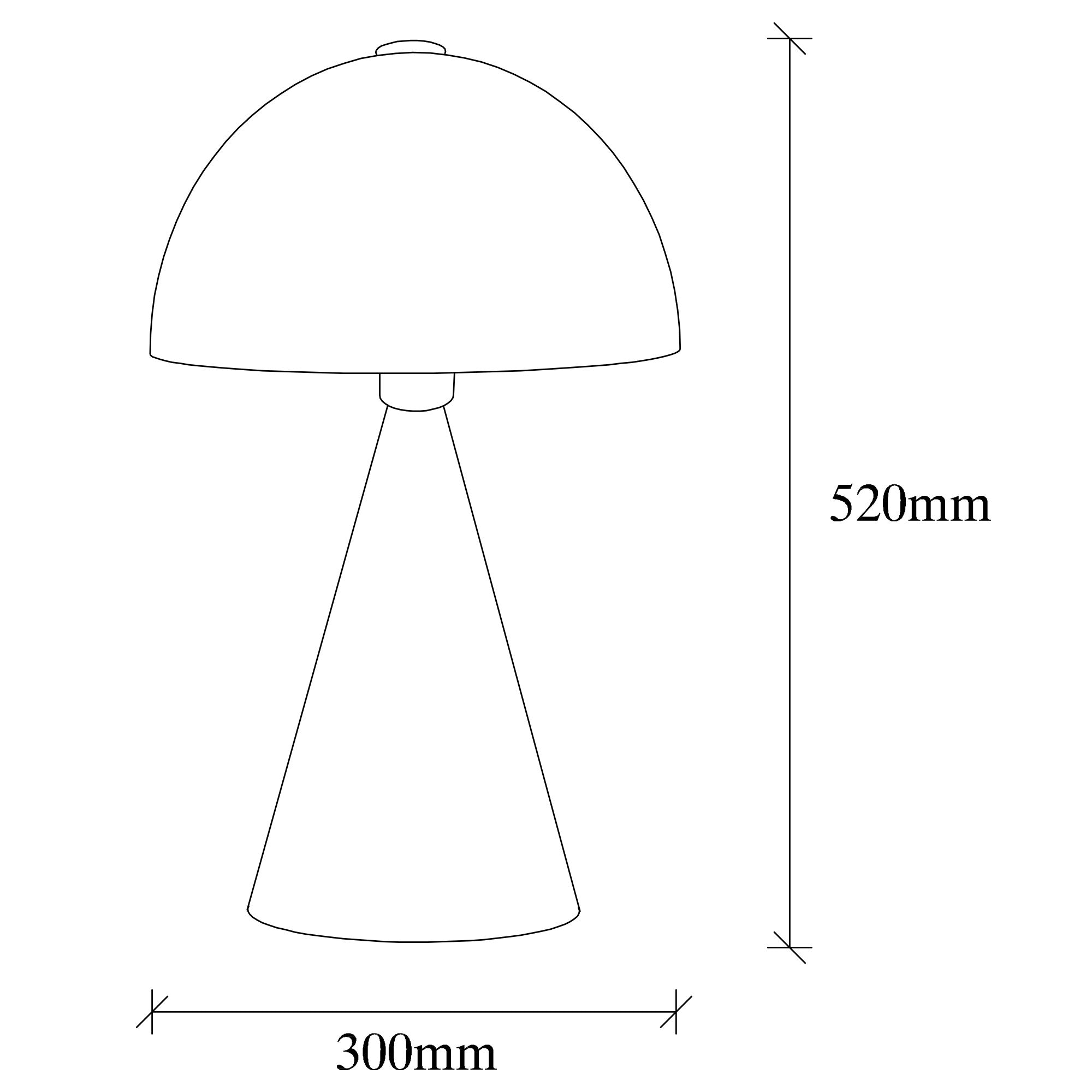 Candeeiro de Mesa – 30 x 30 cm – Preto – Ferro
