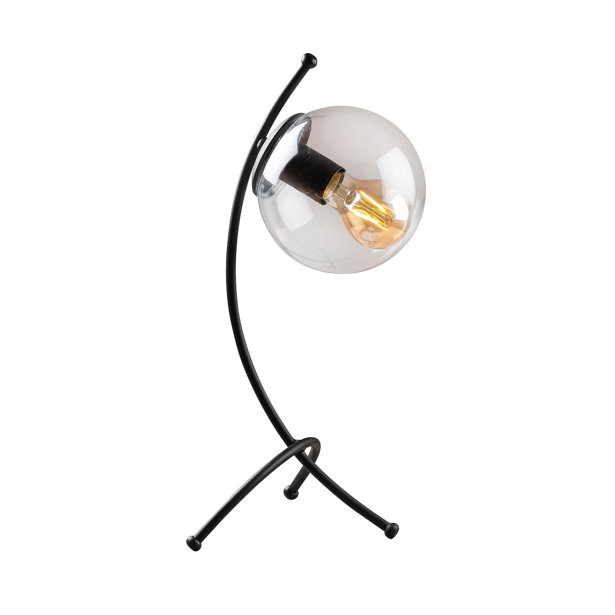Candeeiro de Mesa – 43 cm de Altura – Preto – Metal