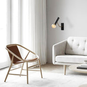 Candeeiro de Parede – 5 x 28 cm – preta – metal