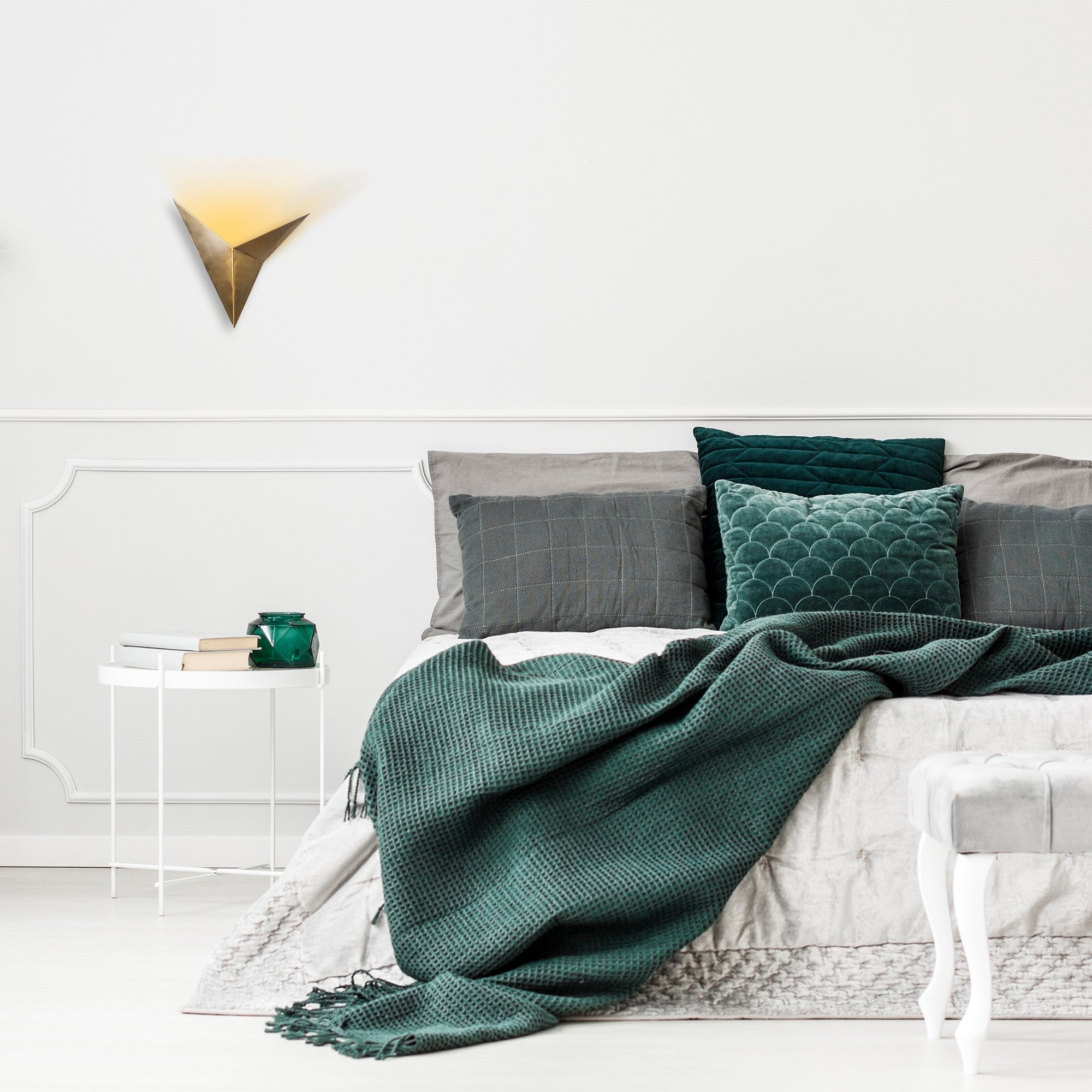 Candeeiro de Parede – 34 x 5 cm – Cobre – Metal