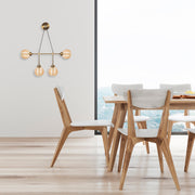 Candeeiro de Parede vintage moderna, corpo de metal, 78 x 15 cm, altura 65 cm | 4 x E27 máx. 40 W, IP20 | Iluminação elegante para decoração de casa e escritório